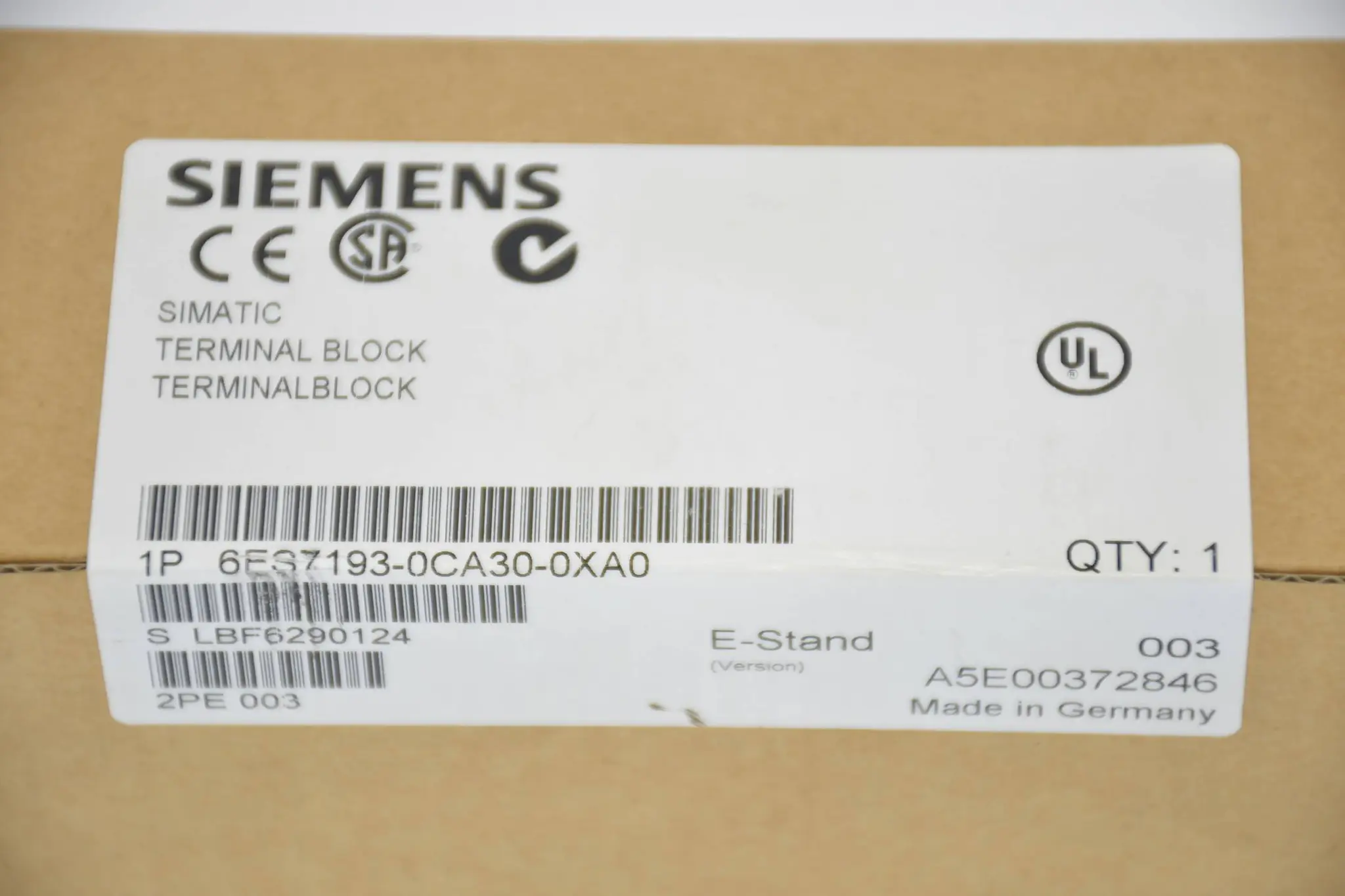Produktfoto 1 von Siemens simatic DP Terminalblock TB3 6ES7193-0CA30-0XA0 ( 6ES7 193-0CA30-0XA0 )