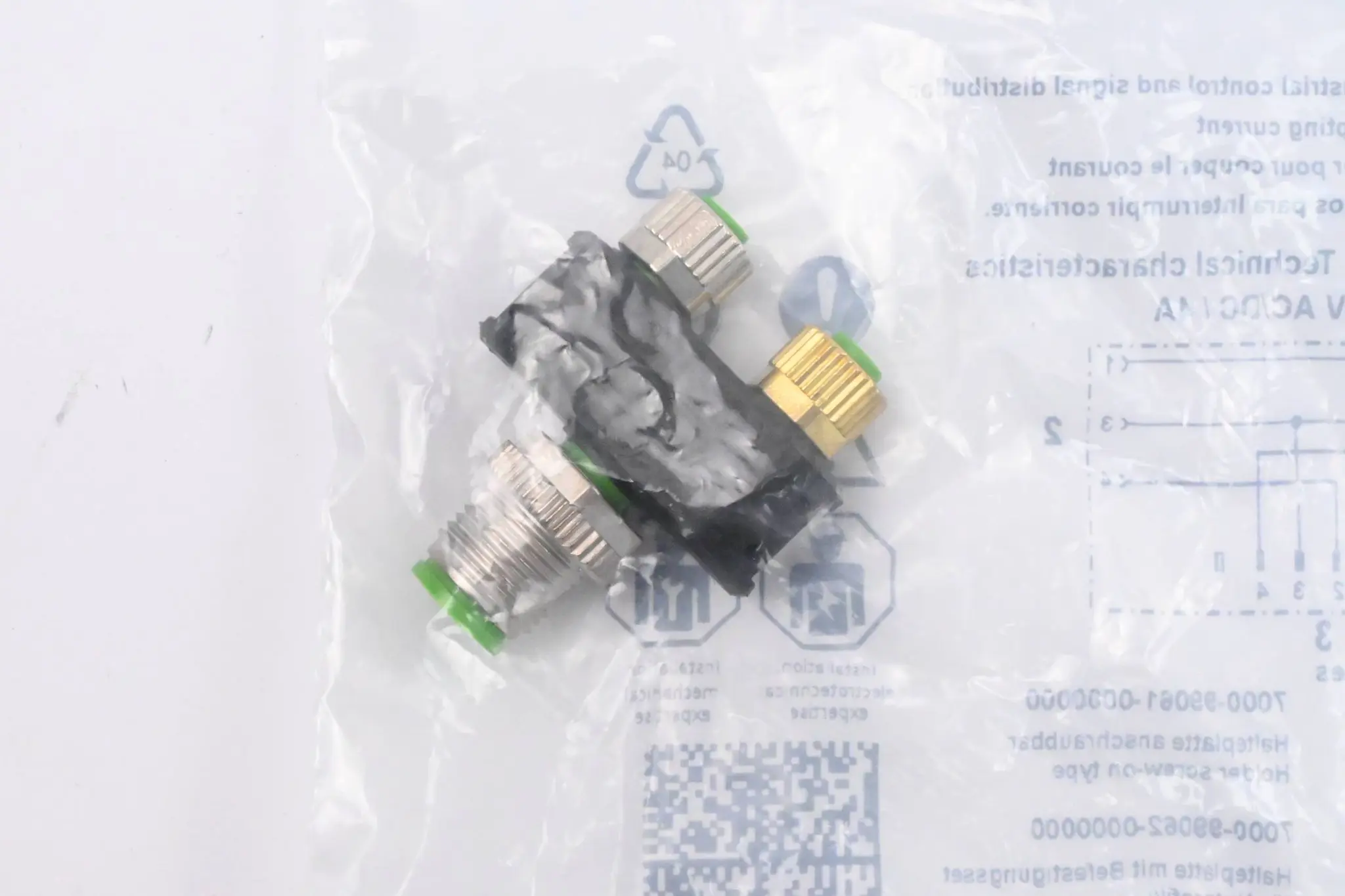 Produktfoto 1 von Murr Elektronik T-Stück SlimLine M12/2xM8 ( 7000-41211-0000000 )