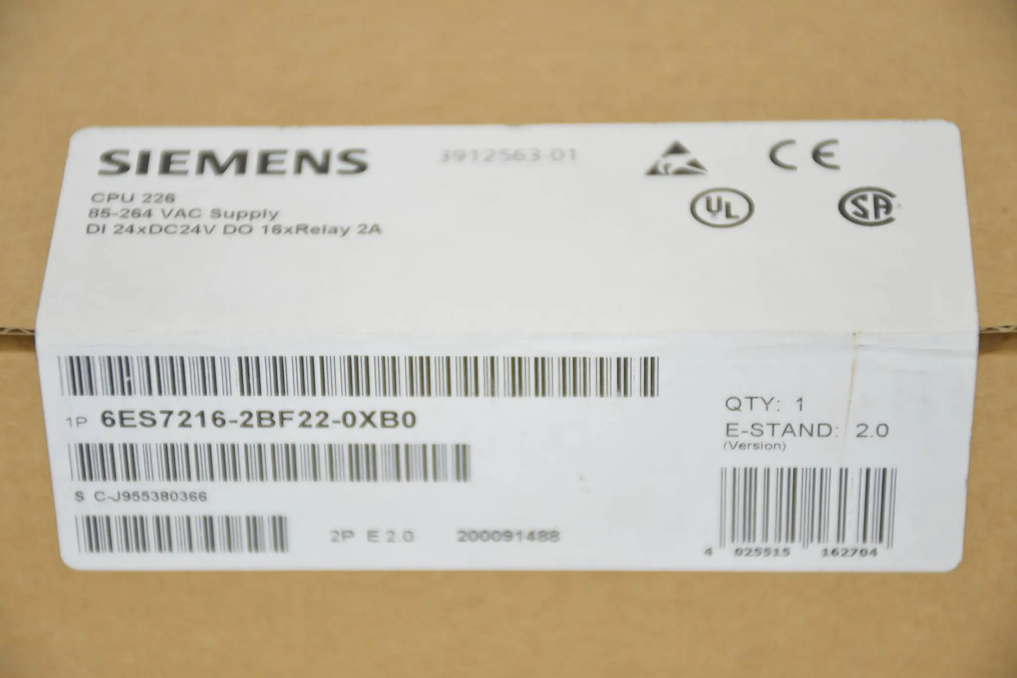 Produktfoto 1 von Siemens simatic S7-200 CPU 226 6ES7216-2BF22-0XB0 ( 6ES7 216-2BF22-0XB0 ) E2.0