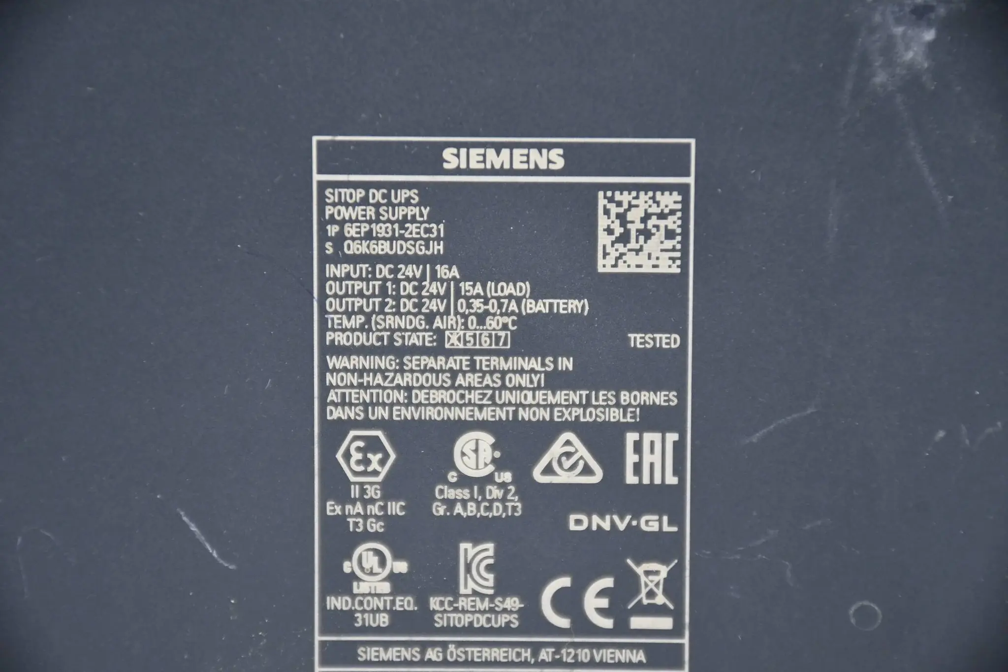 Produktfoto 1 von Siemens sitop DC UPS module Stromversorgung 6EP1931-2EC31 ( 6EP1 931-2EC31 )