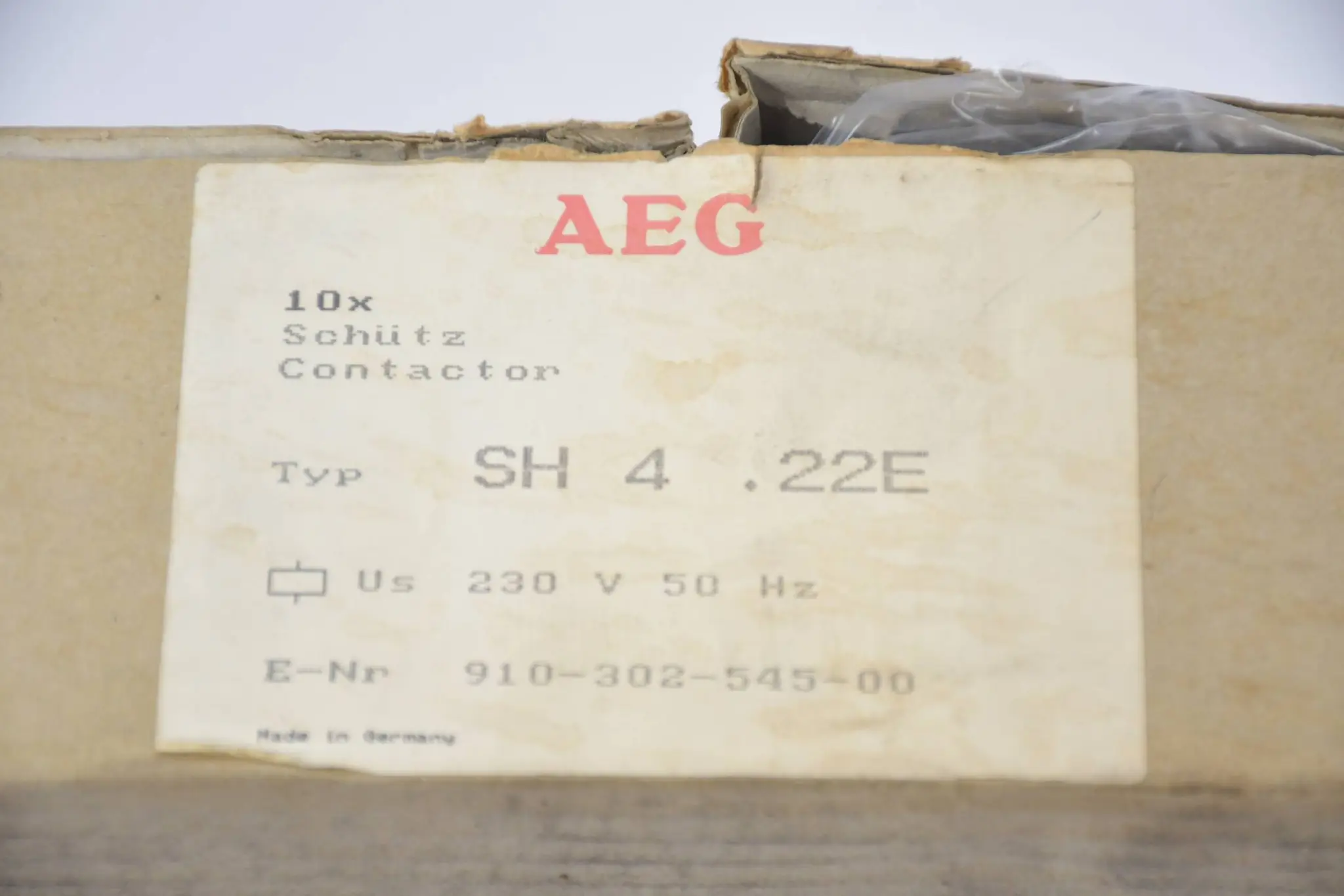 Produktfoto 1 von AEG Schütz SH4.22E ( SH 4 .22E ) 230V 50Hz 10 Stück