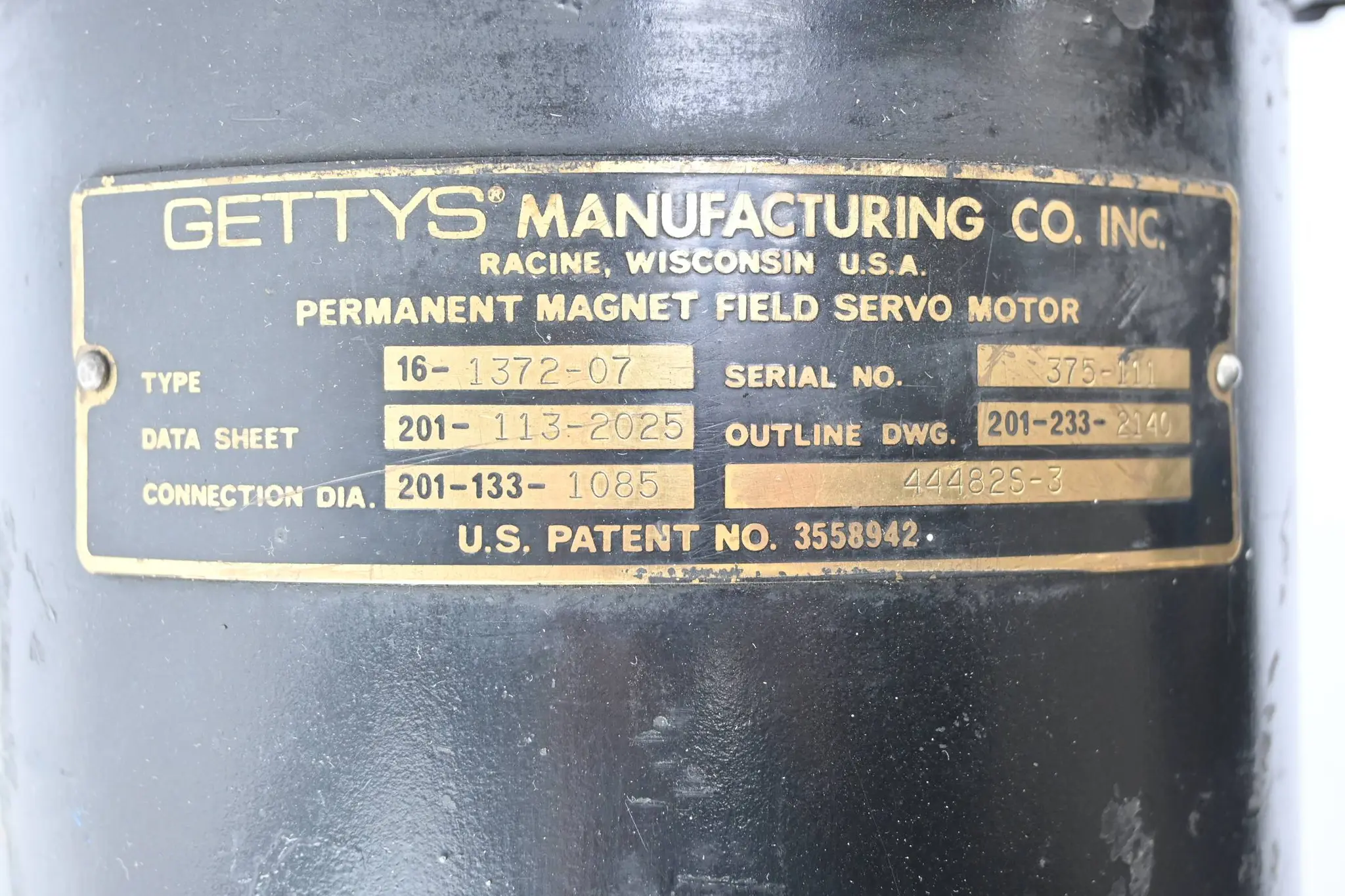 GETTYS Permanent Magnetfeld Servomotor 16-1372-07