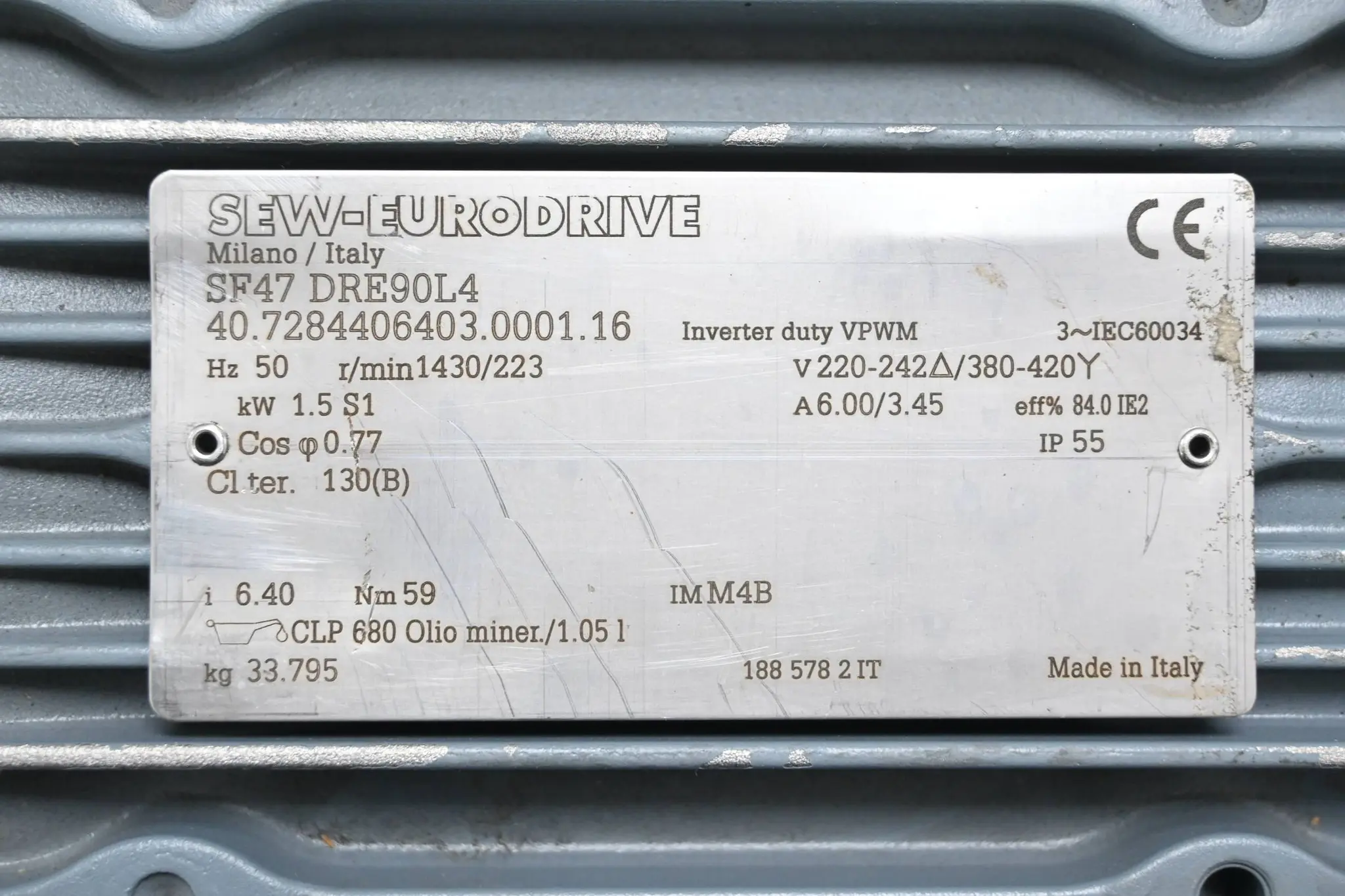 Produktfoto 1 von SEW Eurodrive Getriebemotor SF47 DRE90L4 ( SF47DRE90L4 )