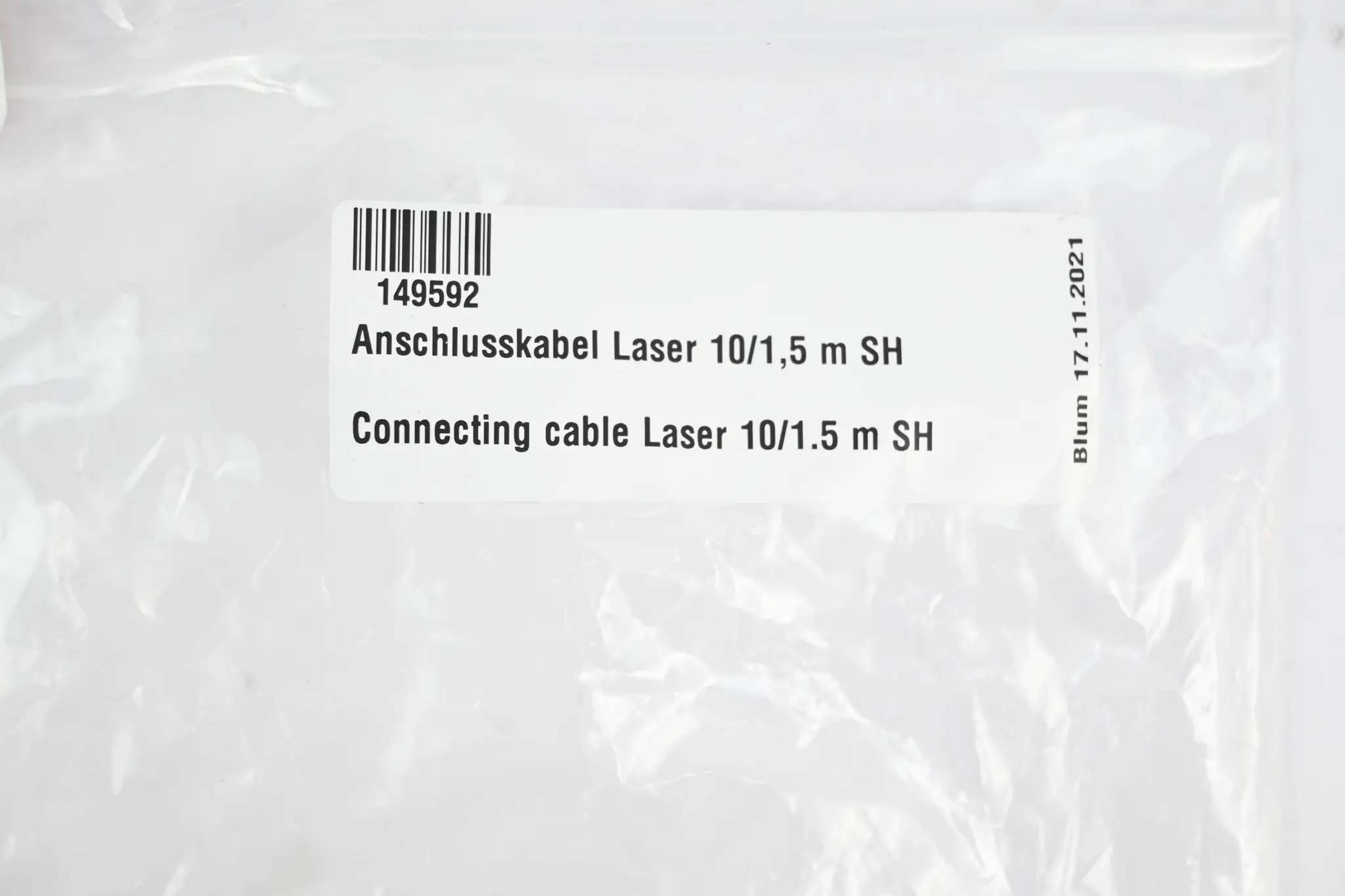 Produktfoto 1 von Blum Anschlusskabel Laser 10/1,5m SH ( 149592 )