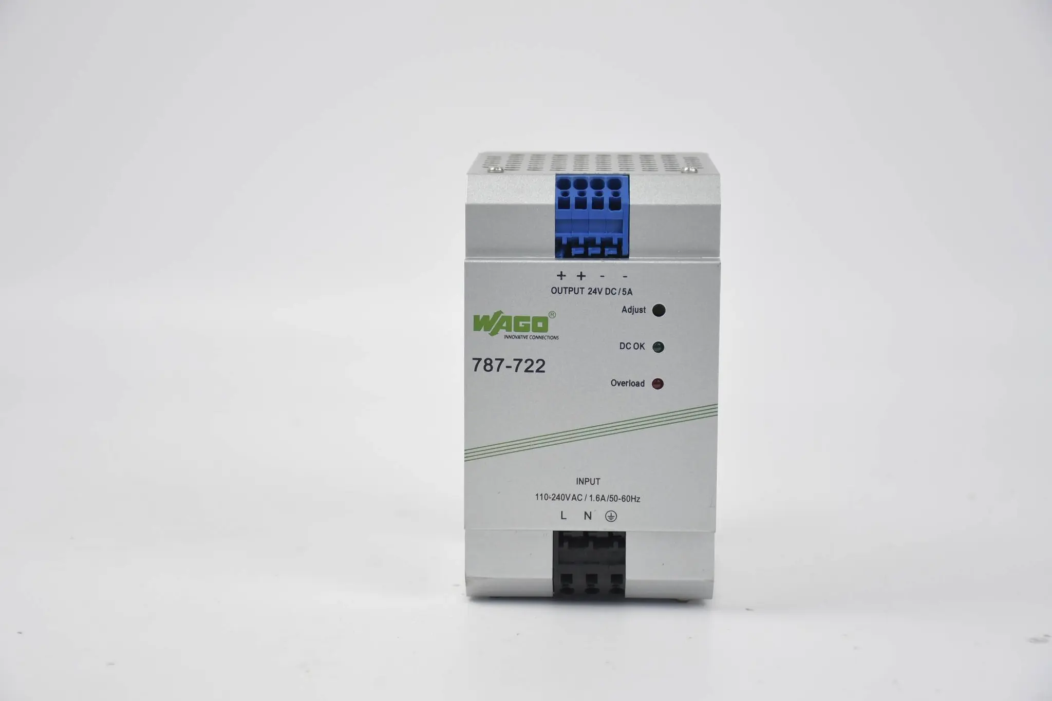Produktfoto 1 von Wago Epsitron Netzteil Stromversorgung 110-240VAC 1,6A 50-60Hz 24VDC/5A 787-722