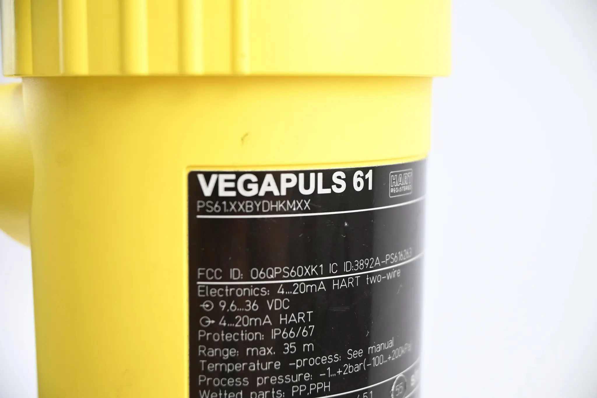 Produktfoto 1 von Vega Radar-Füllstandssensor Vegaplus61 ( PS61.XXBYDHKMXX )