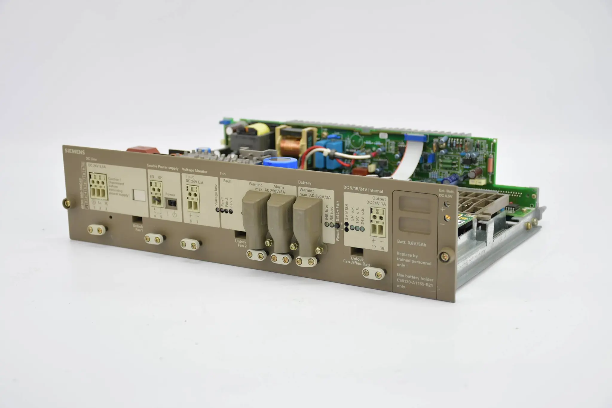 Produktfoto 1 von Siemens simatic S5 Stromversorgung 955 ZG 6ES5955-3NC42 ( 6ES5 955-3NC42 ) E1