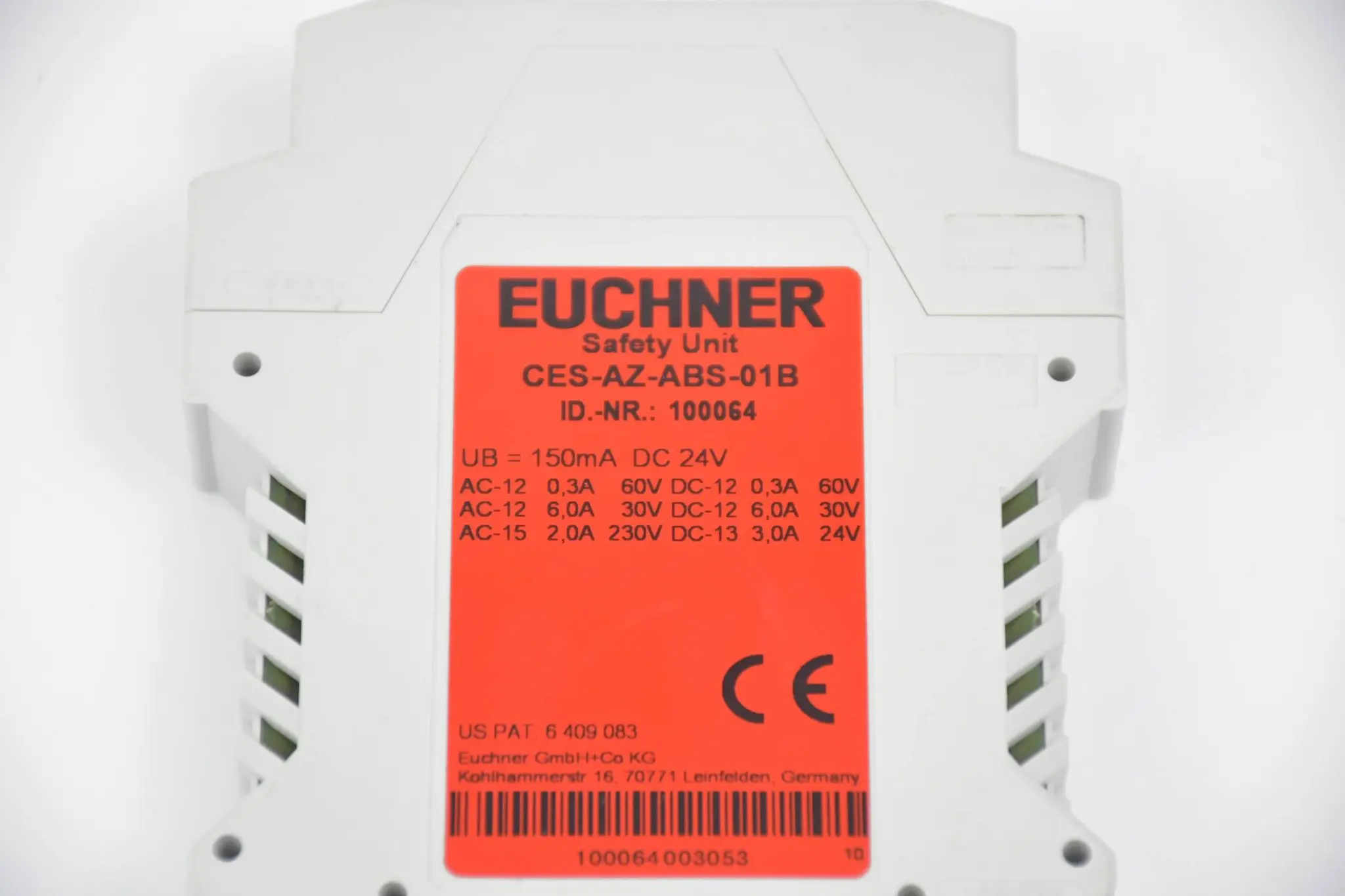 Produktfoto 1 von Euchner Safety Unit CES-AZ-ABS-01B ( 100064 )