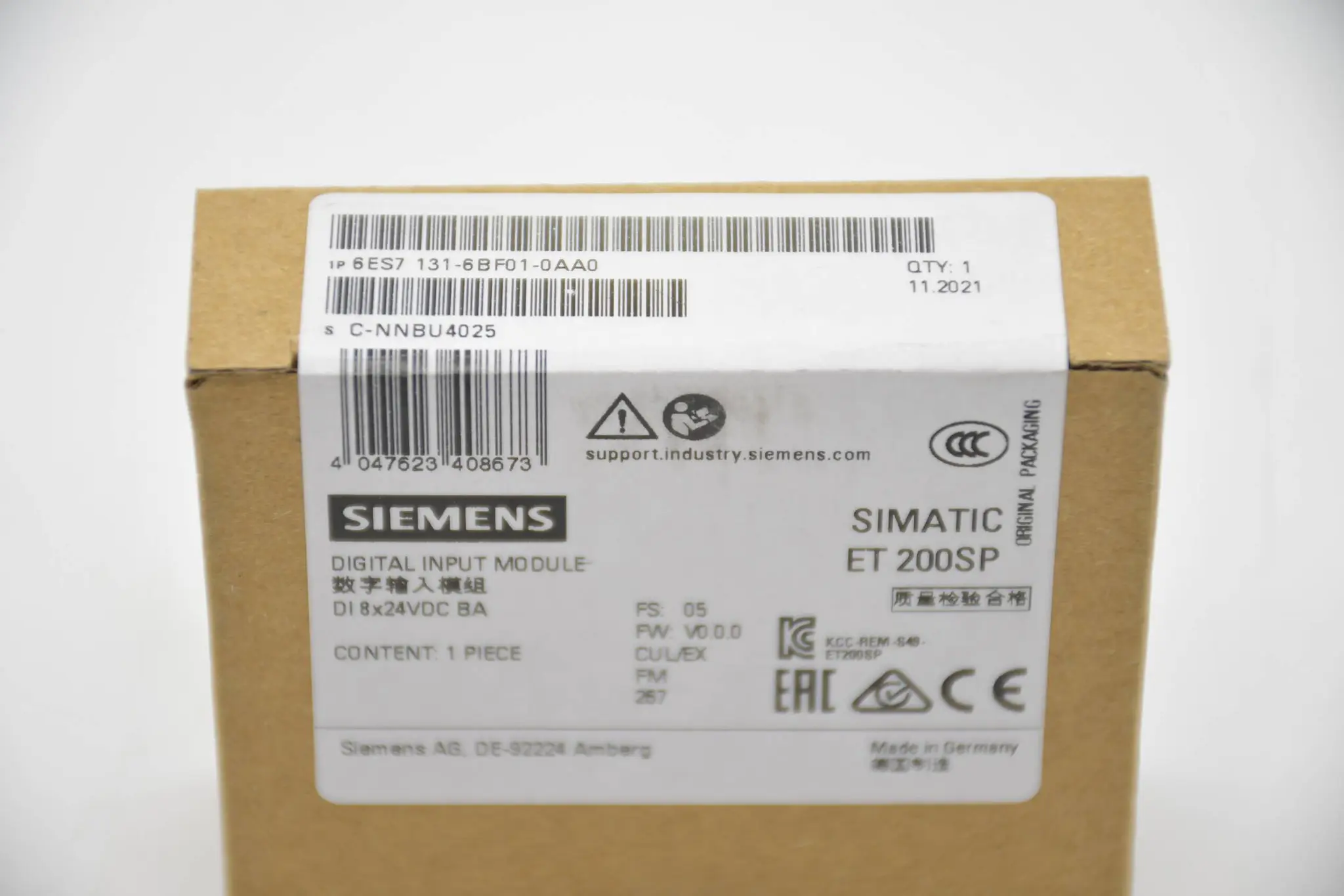 Produktfoto 1 von Siemens simatic ET 200SP 6ES7 131-6BF01-0AA0 ( 6ES7131-6BF01-0AA0 )