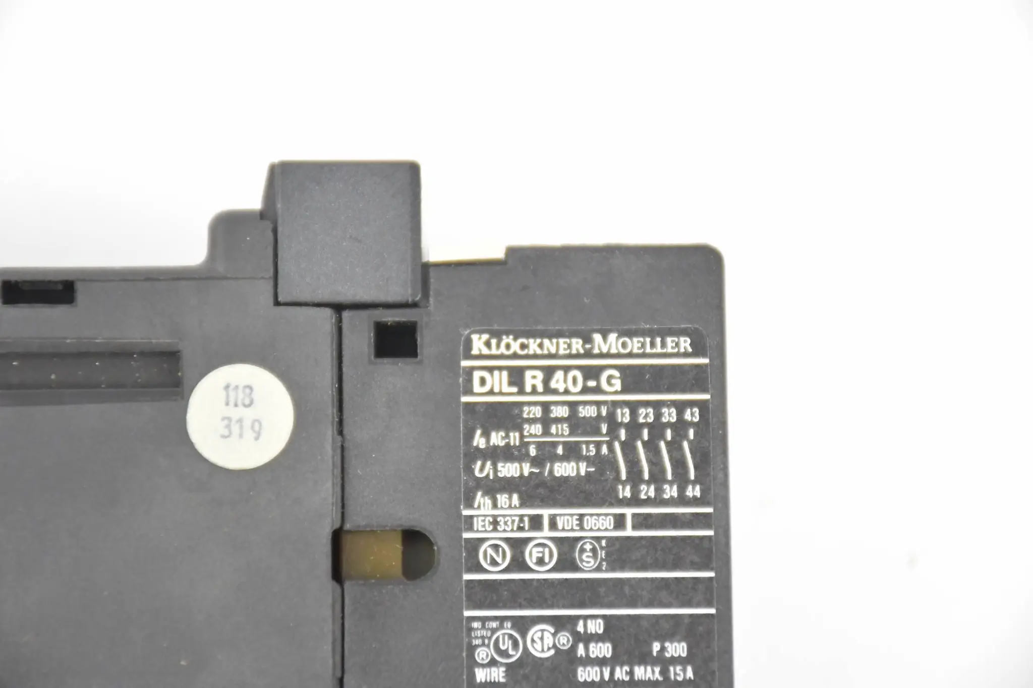 Produktfoto 1 von Klöckner Moeller Schütz DIL R 40-G ( DILR40-G )