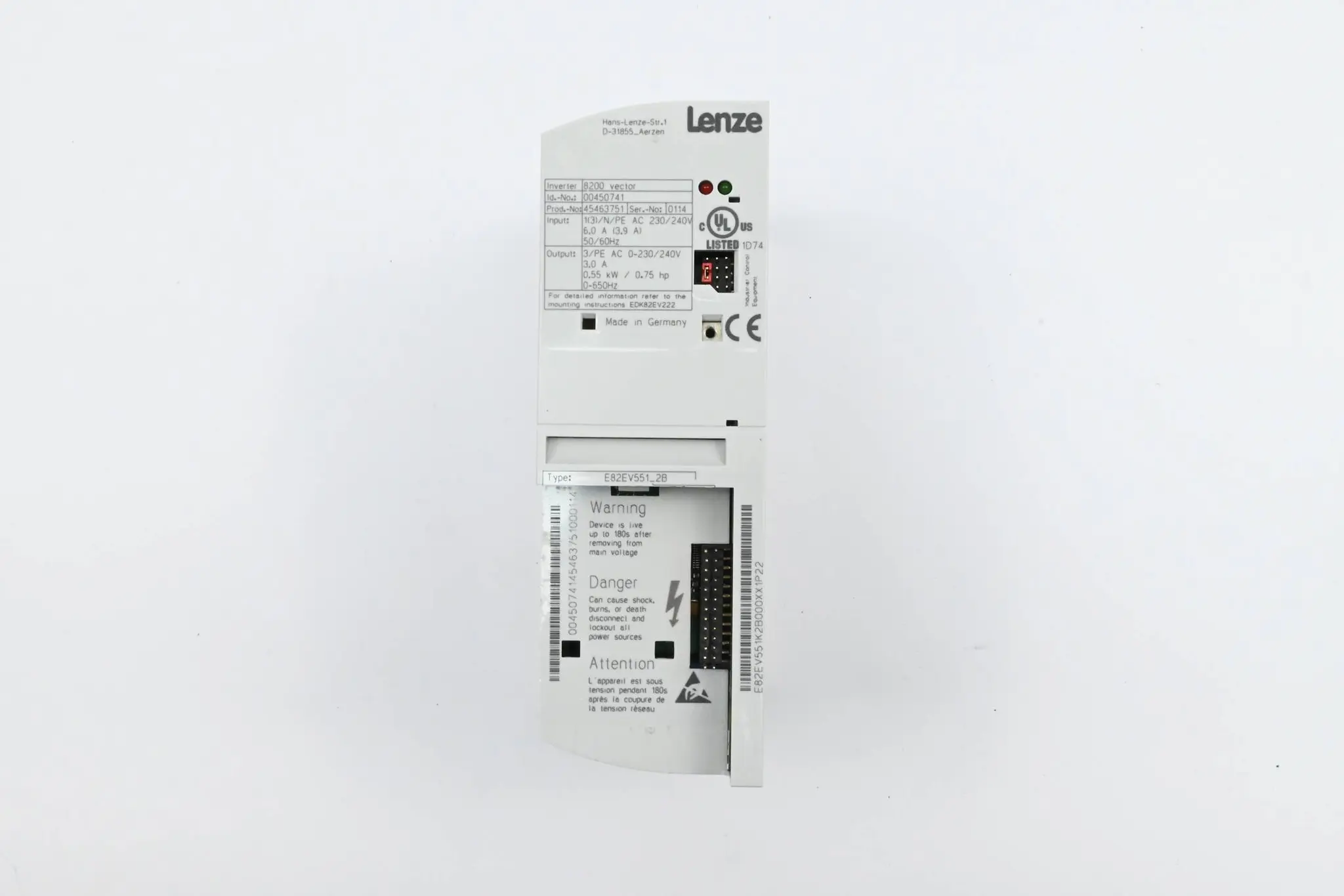 Produktfoto 1 von GENERALÜBERHOLT Lenze Inverter 8200 vector E82EV551_2B ( E82EV551 2B )