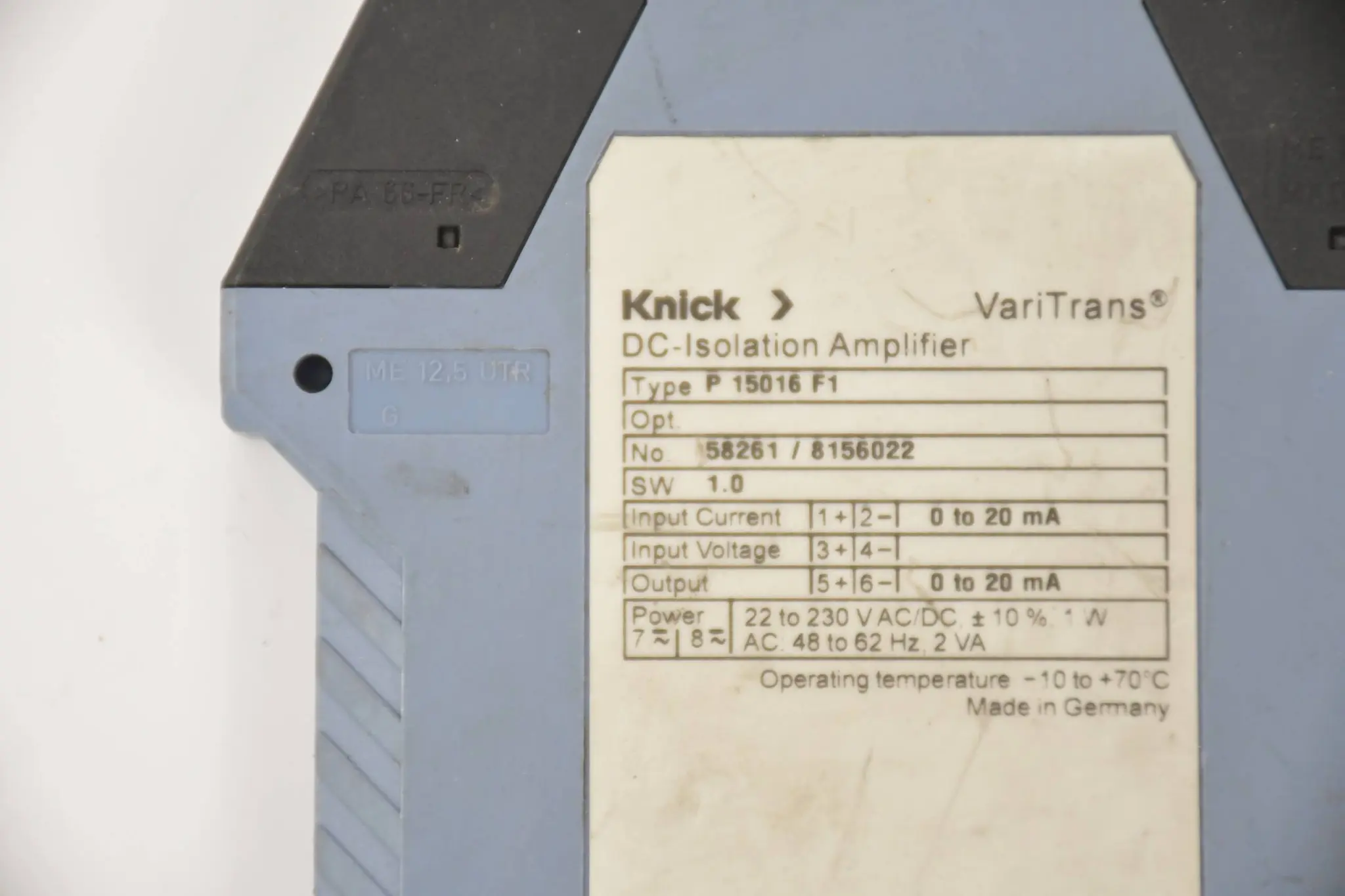 Produktfoto 1 von Knick Trennverstärker VariTrans P 15016 F1 ( P15016F1 ) 58261