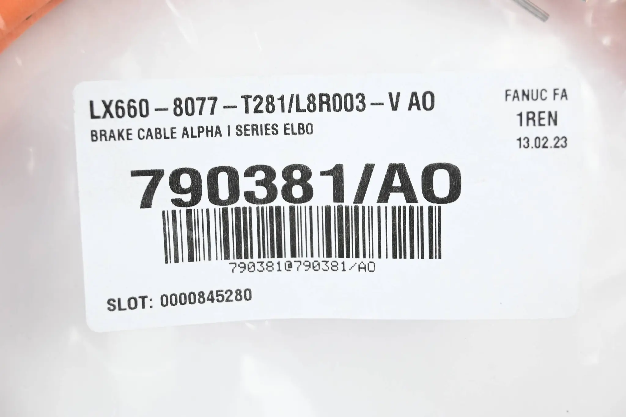 Produktfoto 1 von Fanuc Bremskabel Alpha I Serie Elbo LX660-8077-T281/L8R003-V AO ( 790381/AO )