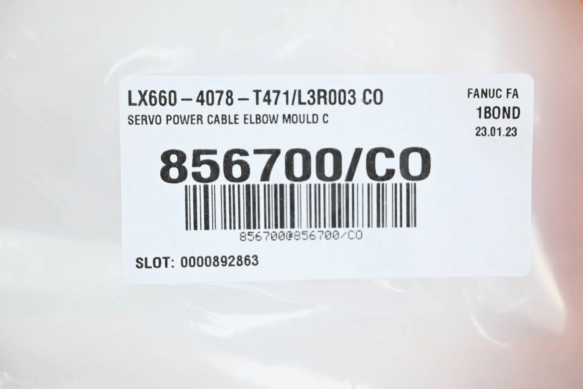 Produktfoto 1 von Fanuc Servo Motor Power Kabel LX660-4078-T471/L3R003 CO ( 856700/CO )