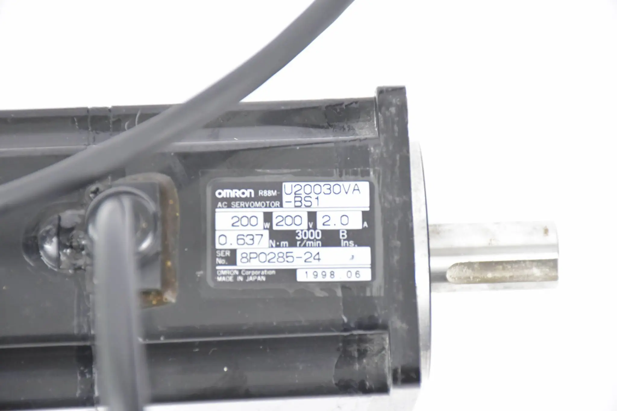 Produktfoto 1 von Omron AC Servomotor R88M-U20030VA-BS1