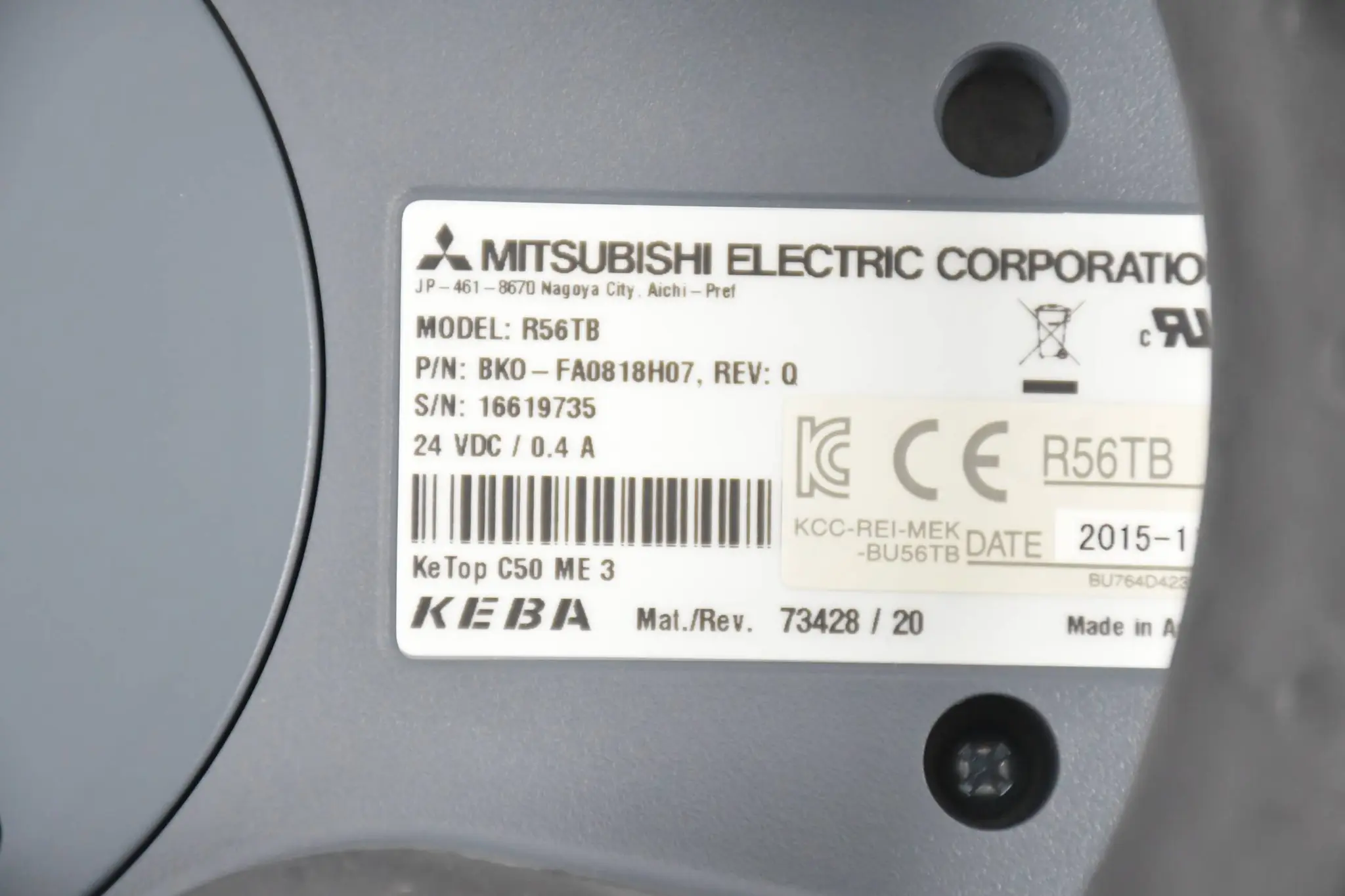 Produktfoto 1 von Mitsubishi Robot Teaching Box R56TB ( 218854 )