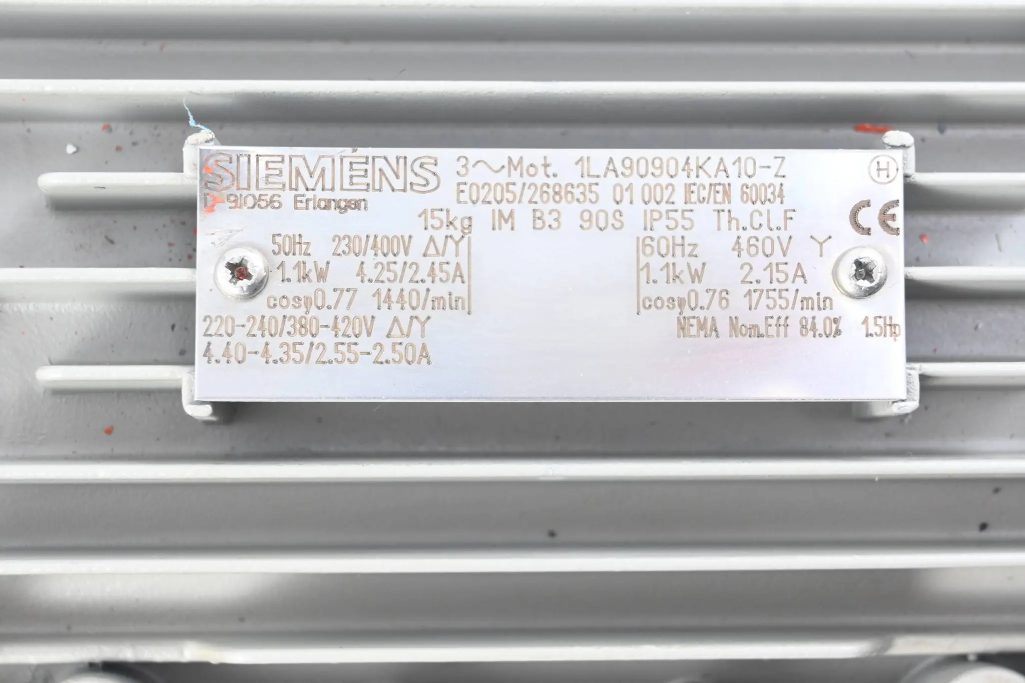 Produktfoto 1 von Siemens 3~ Motor 1LA9090-4KA10-Z ( 1LA9 090-4KA10-Z ) 1LA90904KA10-Z