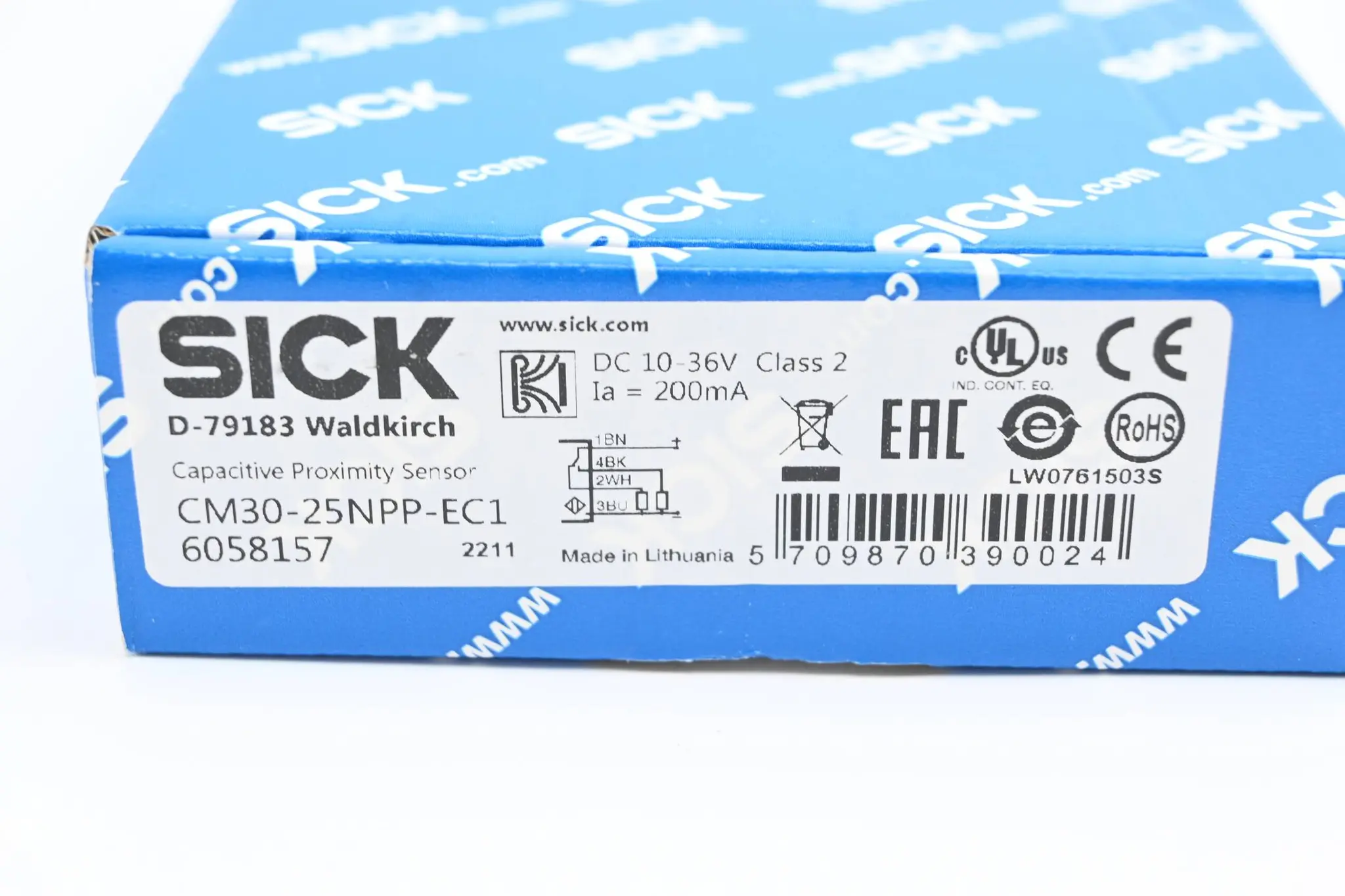 Produktfoto 1 von Sick Kapazitiver Näherungssensor CM30-25NPP-EC1 ( 6058157 )