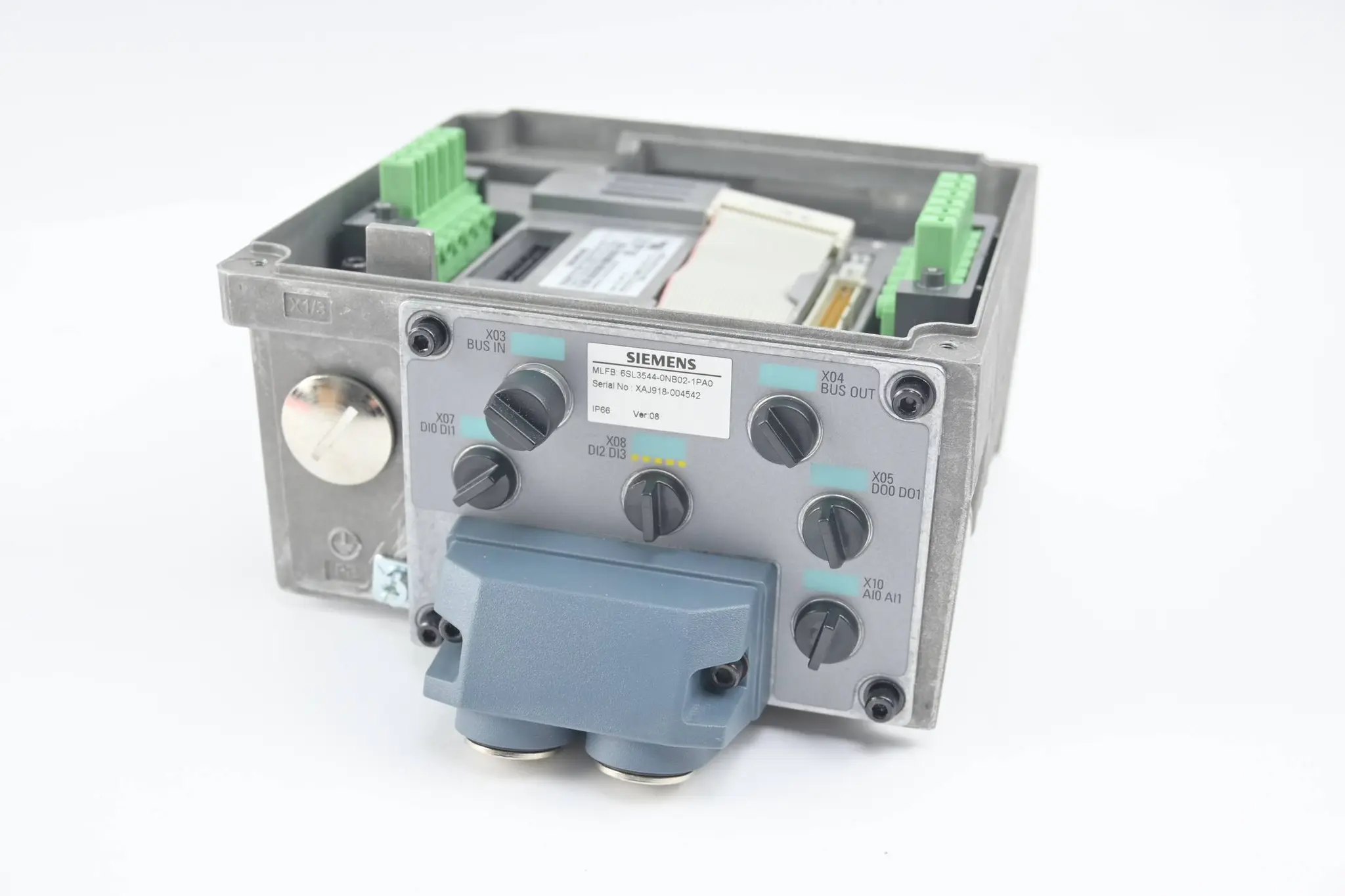 Produktfoto 1 von Siemens Sinamics G110M CU240M 6SL3544-0NB02-1PA0 ( 6SL3 544-0NB02-1PA0 ) Ver.08