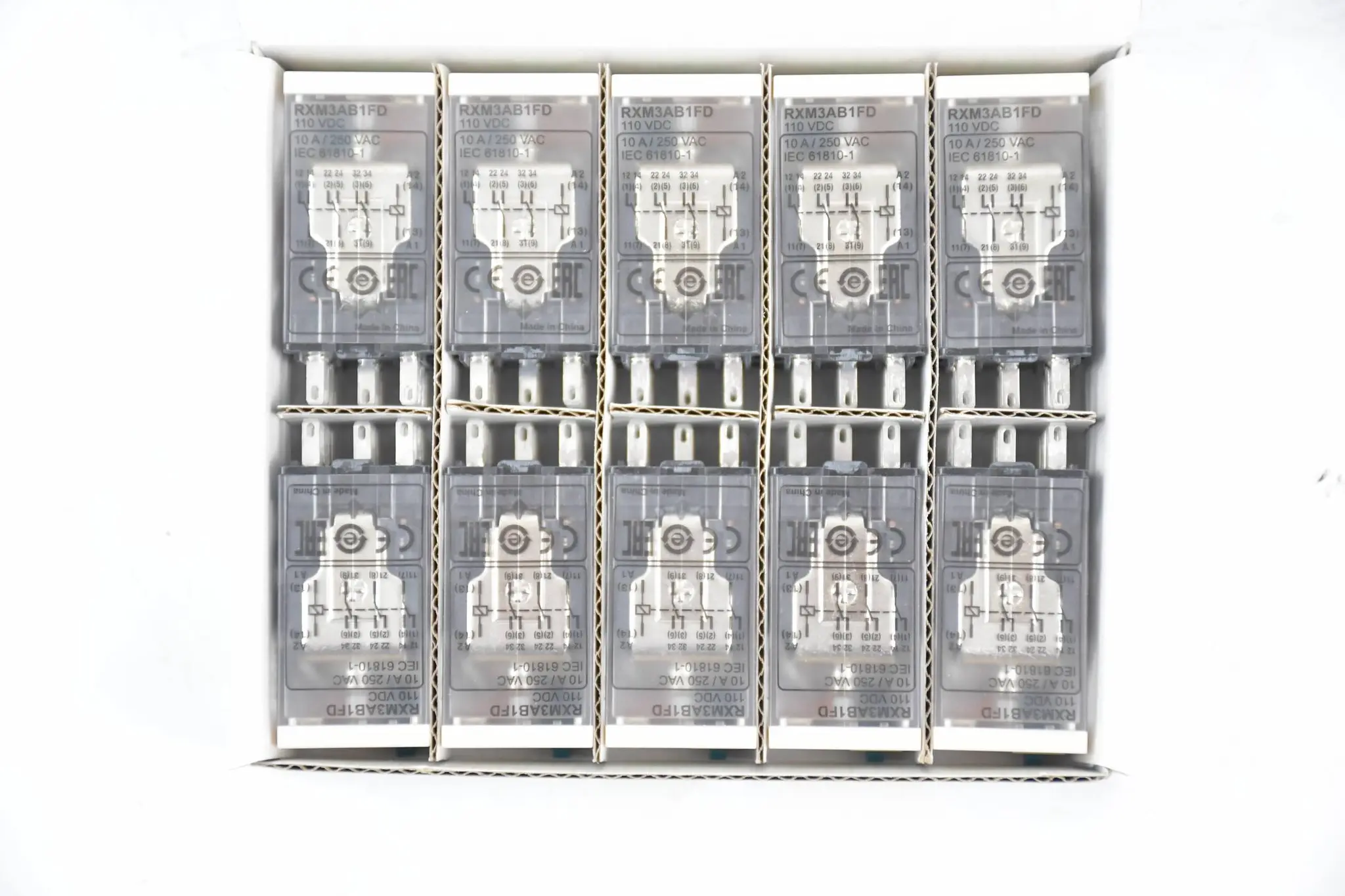 Produktfoto 1 von Schneider Electric Zelio Miniatur Relais 10 Stück RXM3AB1FD ( 940359 )