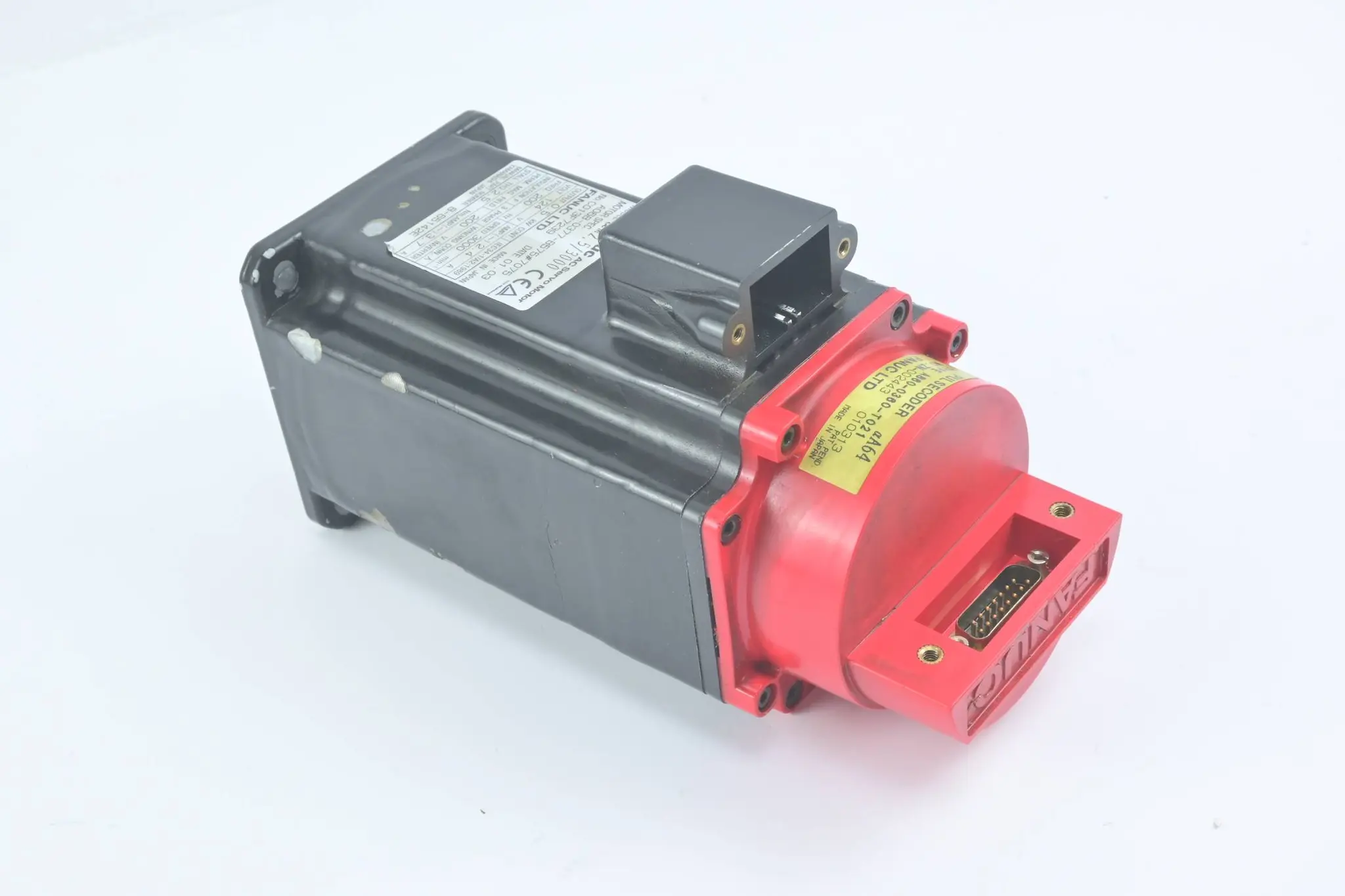 Produktfoto 1 von Fanuc AC Servo Motor A06B-0377-B575#7075 inkl. Fanuc Impulsgeber A860-0360-T021