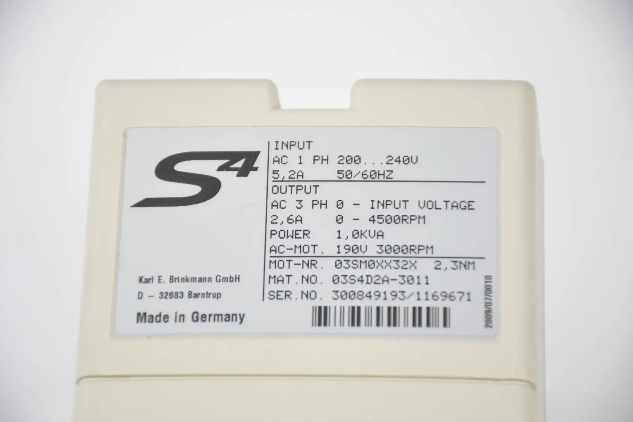 Produktfoto 1 von KEB Combivert S4 Frequenzumrichter 03S4D2A-3011