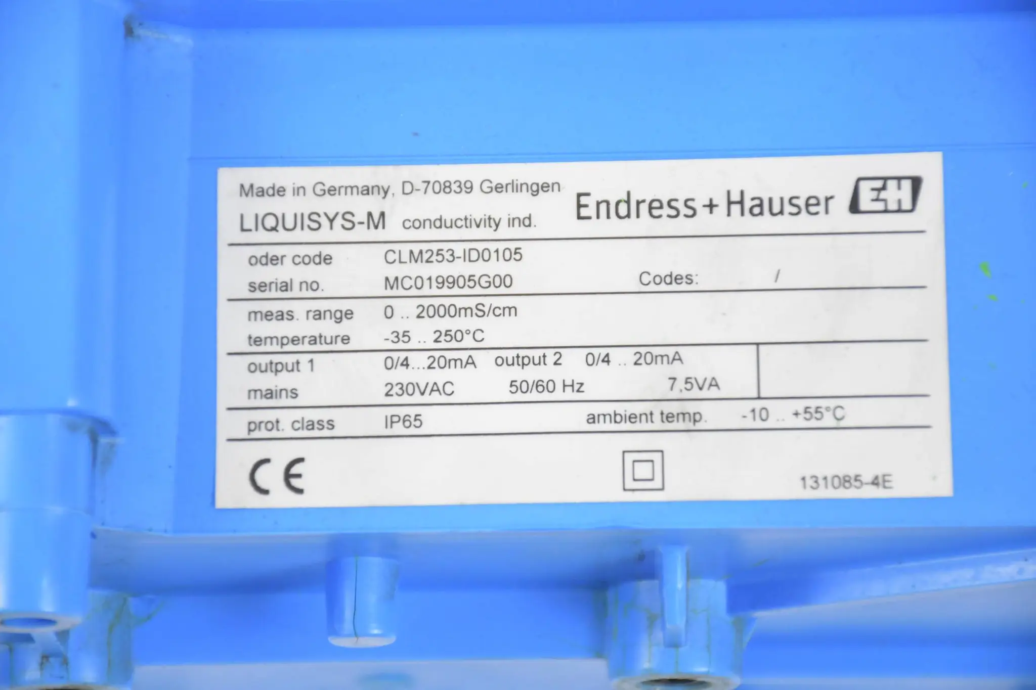 Produktfoto 1 von Endress+Hauser LIQUISYS-M Kompaktes Feldgerät CLM253-ID0105