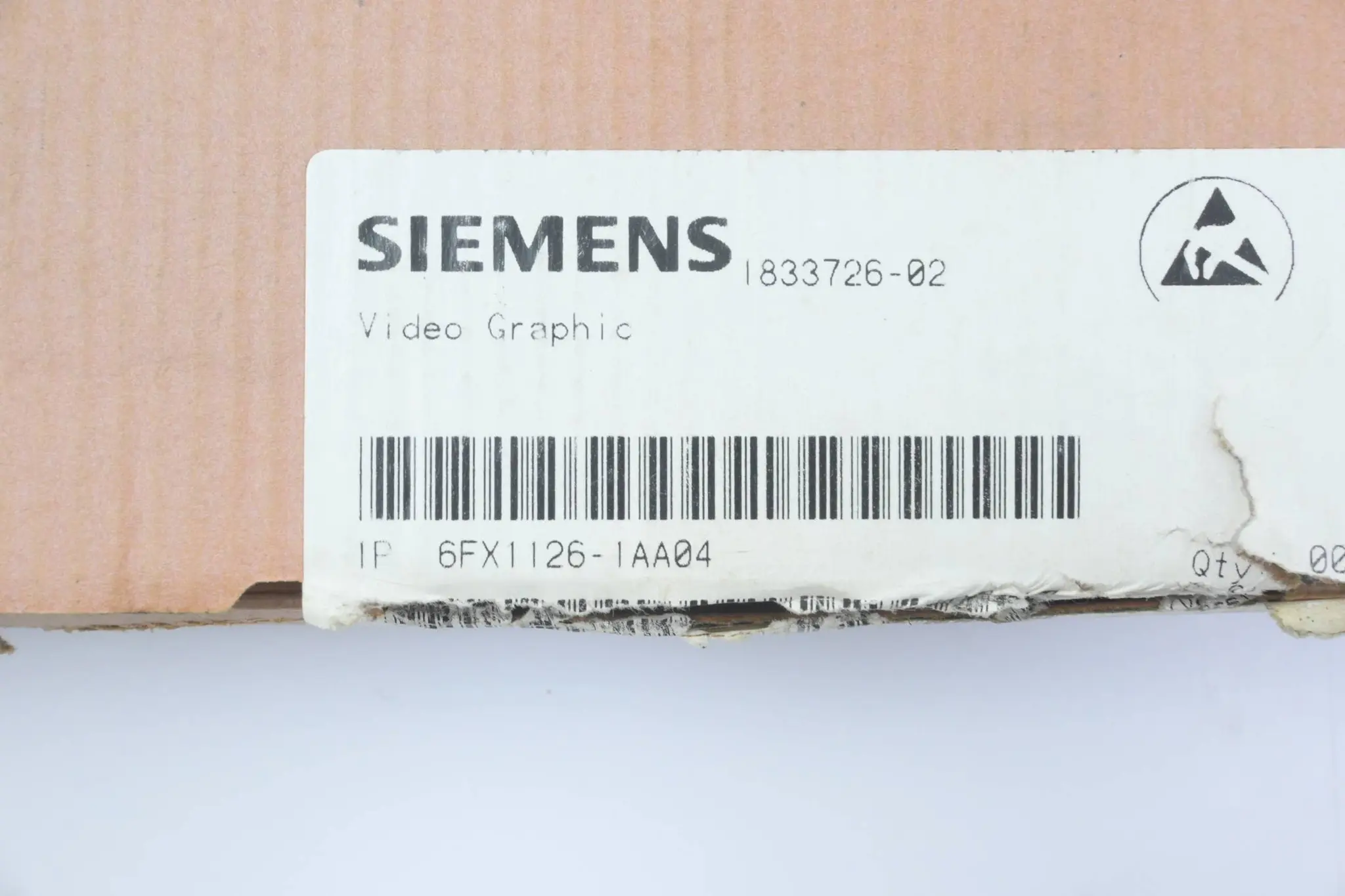 Produktfoto 1 von Siemens Sinumerik Video-Grafik 6FX1126-1AA04 ( 6FX1 126-1AA04 )