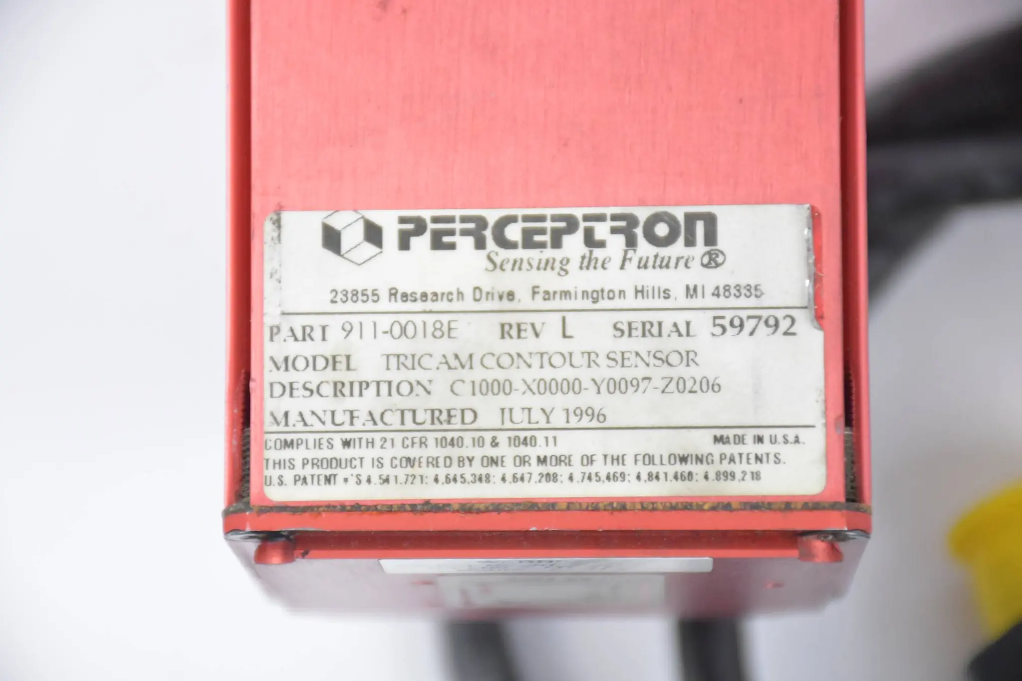 Produktfoto 1 von Perceptron Tricam Kontursensor 911-0018E ( C1000-X0000-Y0097-Z0206 )
