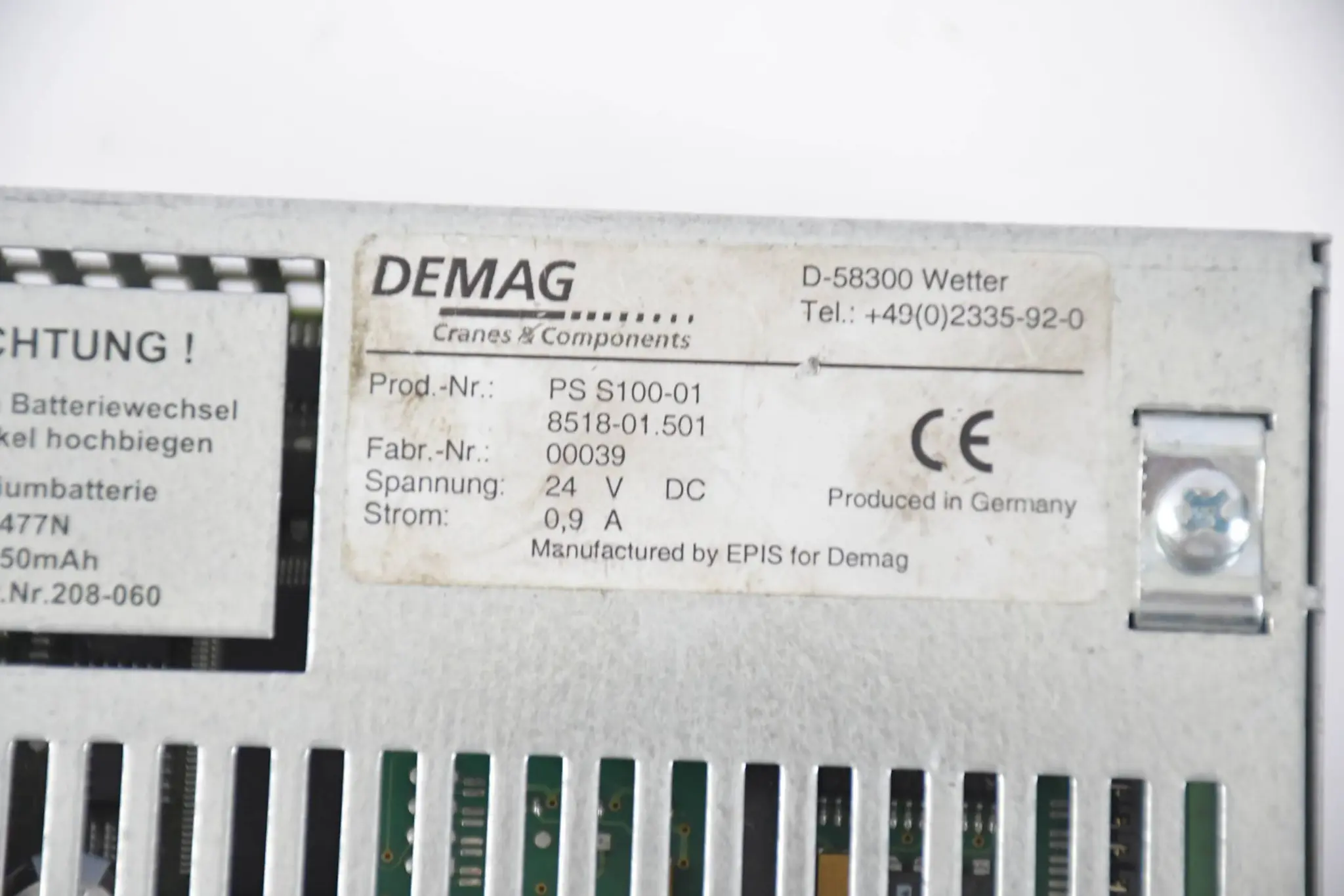 Produktfoto 1 von Demag Stromversorgung PS S100-01 8518-01.501