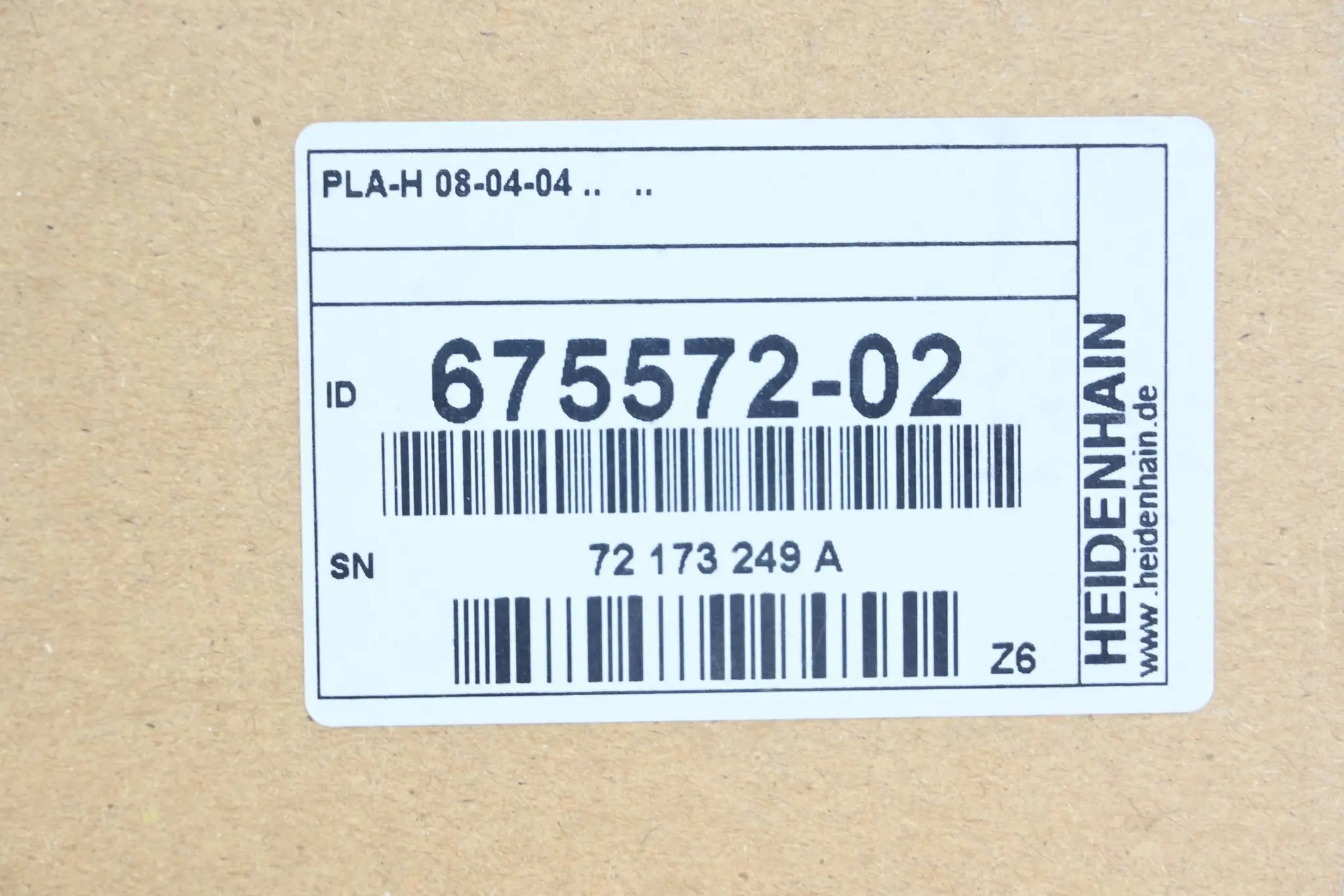 Produktfoto 1 von Heidenhain PLA-H 08-04-04 ( 675572-02 ) 675 572-02 Ver. Z6