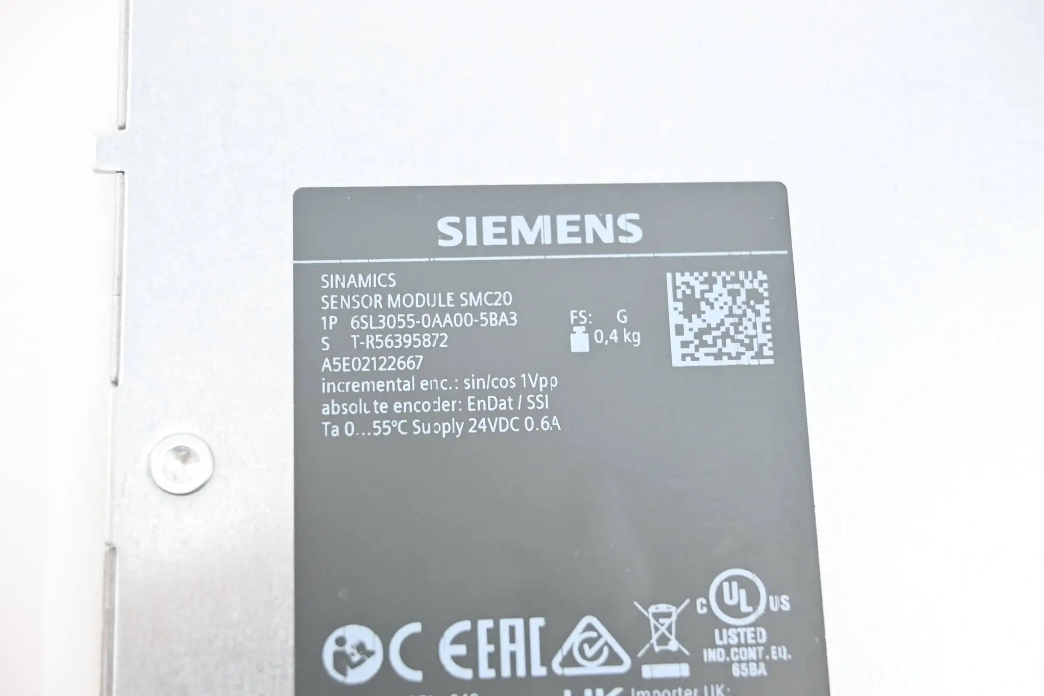 Produktfoto 1 von Siemens Sinamics Sensor Module SMC20 6SL3055-0AA00-5BA3 ( 6SL3 055-0AA00-5BA3 )