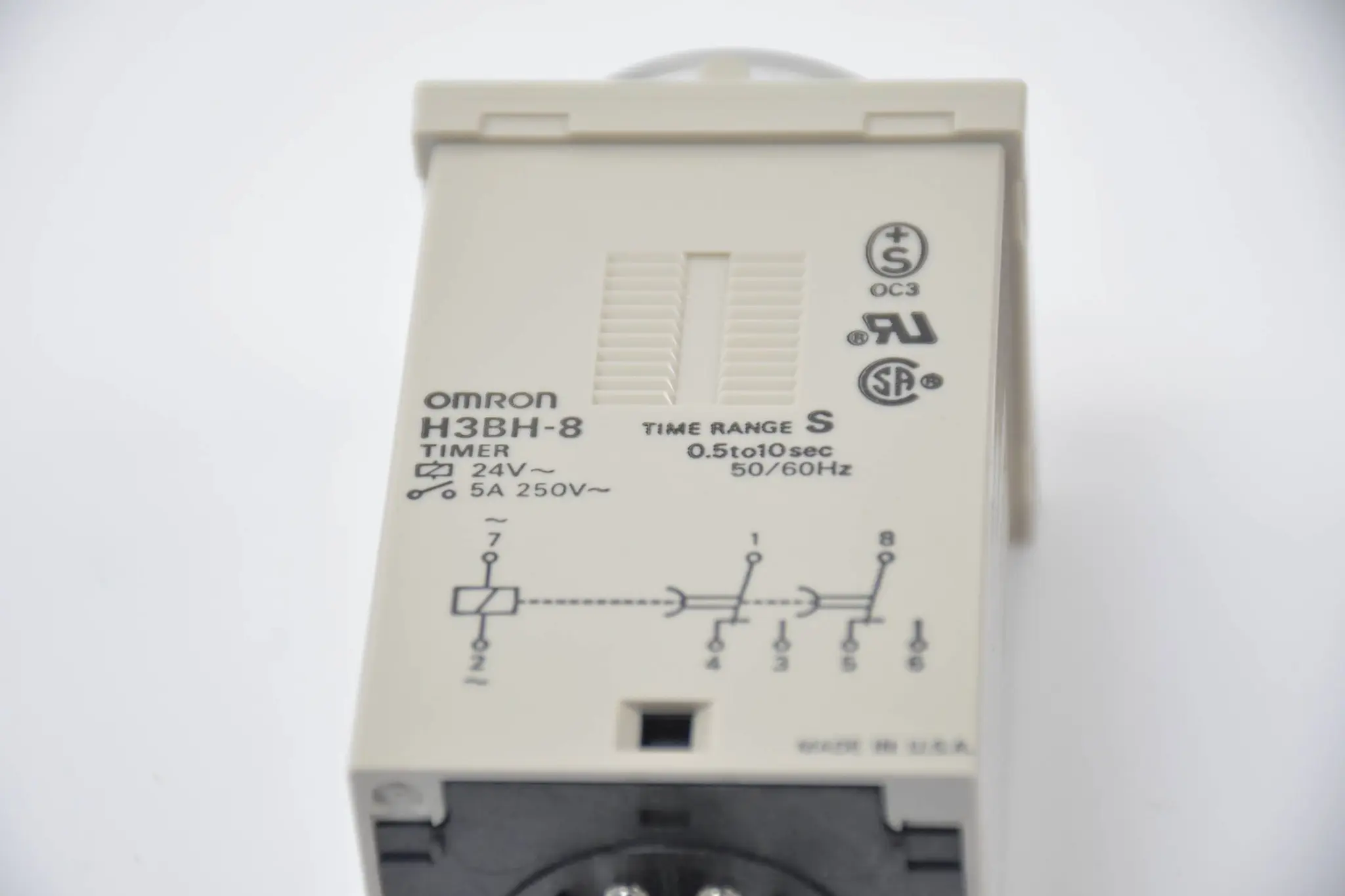 Produktfoto 1 von Omron Timer (Power off delay) 0.5/1/5/10 S / 24 VAC ( H3BH-8 )