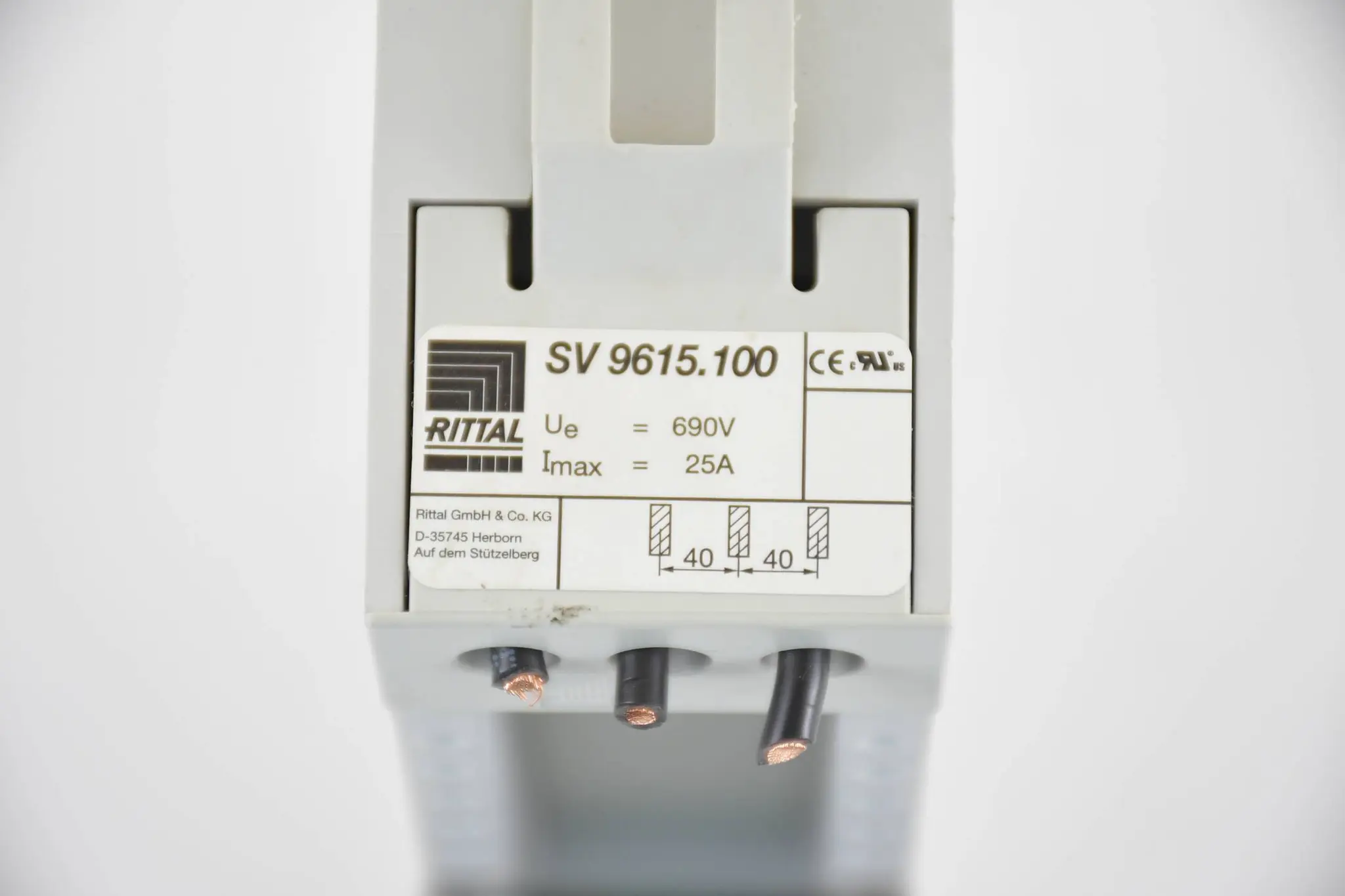 Produktfoto 1 von Rittal Steckleiste 690V 25A SV 9615.100