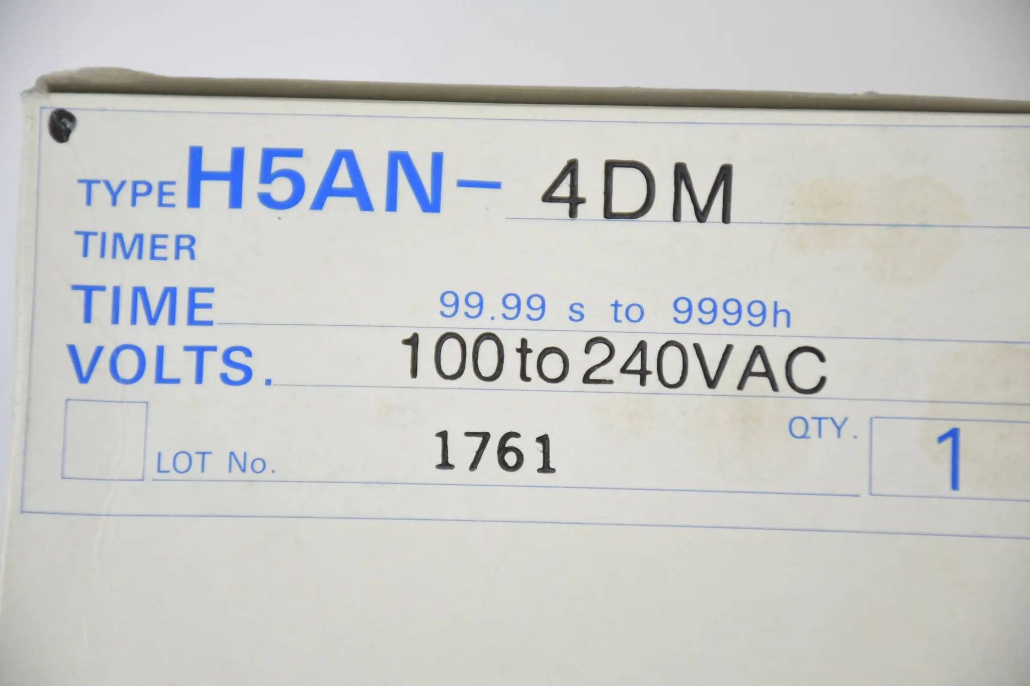 Produktfoto 1 von Omron Timer 100 to 240VAC ( H5AN-4DM )