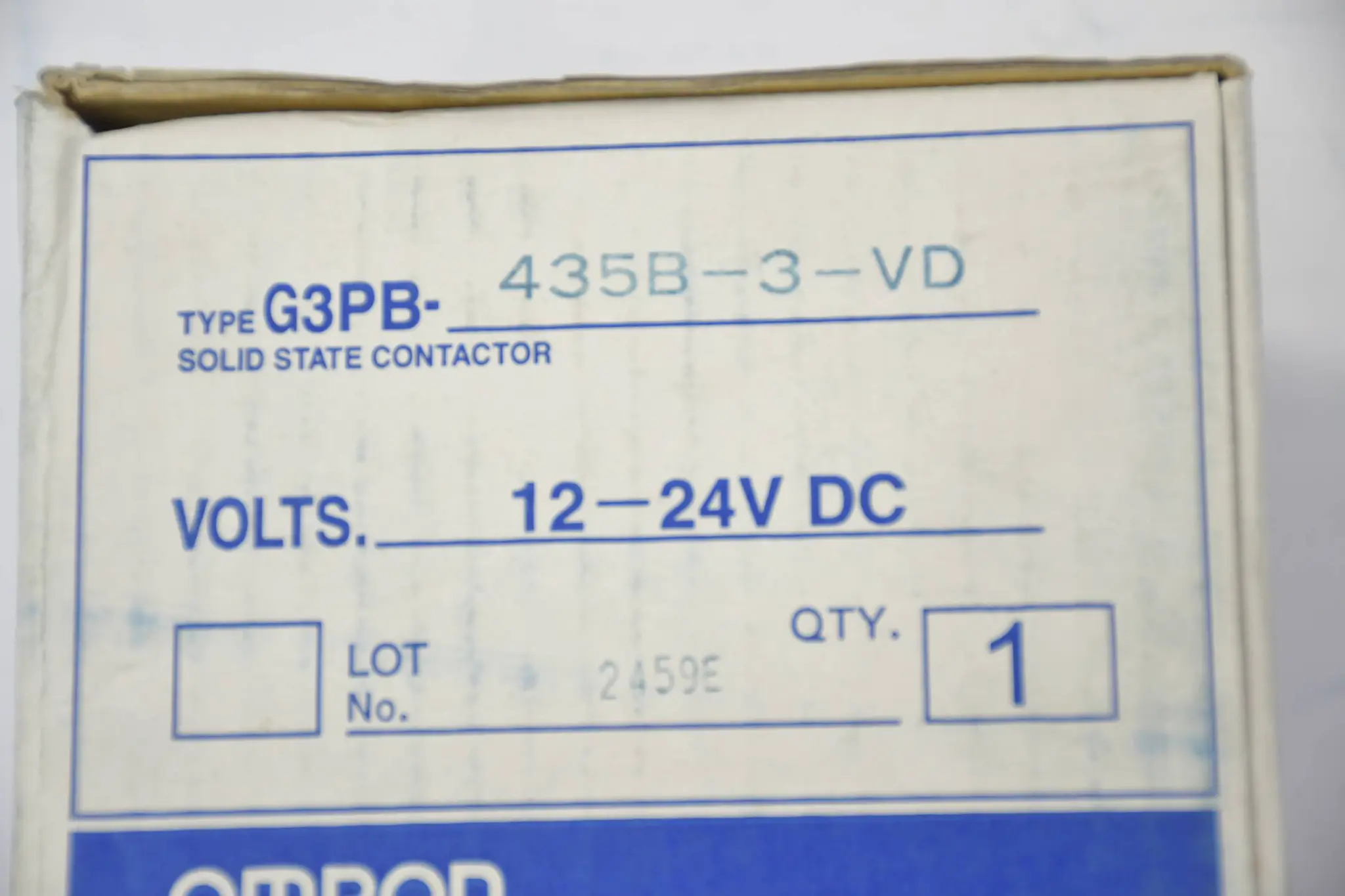 Produktfoto 1 von Omron Solid State Contactor 12-24VDC ( G3PB-435B-3-VD )