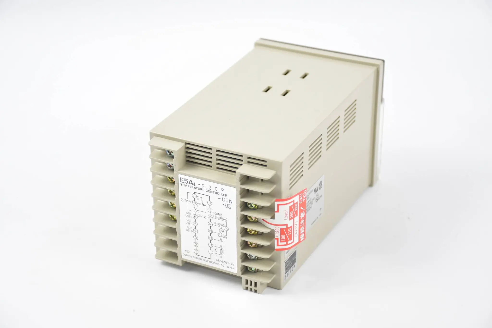 Produktfoto 1 von Omron Temperatur Controller 0~99.9°C AC110/120 / 220/240V ( E5A4-R20P-DIN )