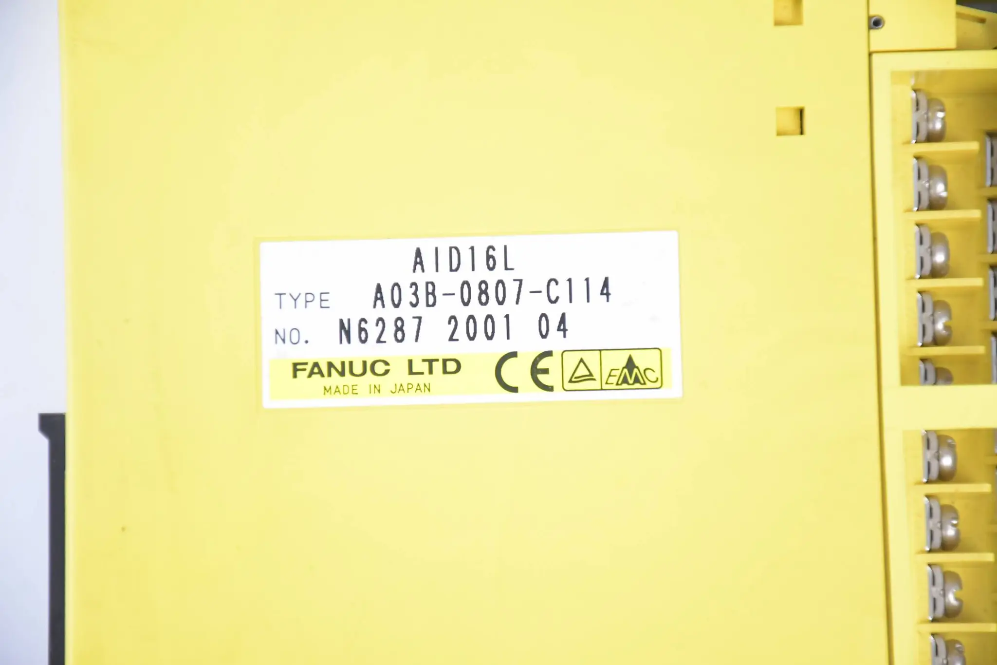 Produktfoto 1 von Fanuc LTD. Eingangsmodul AID16L ( A03B-0807-C114 )