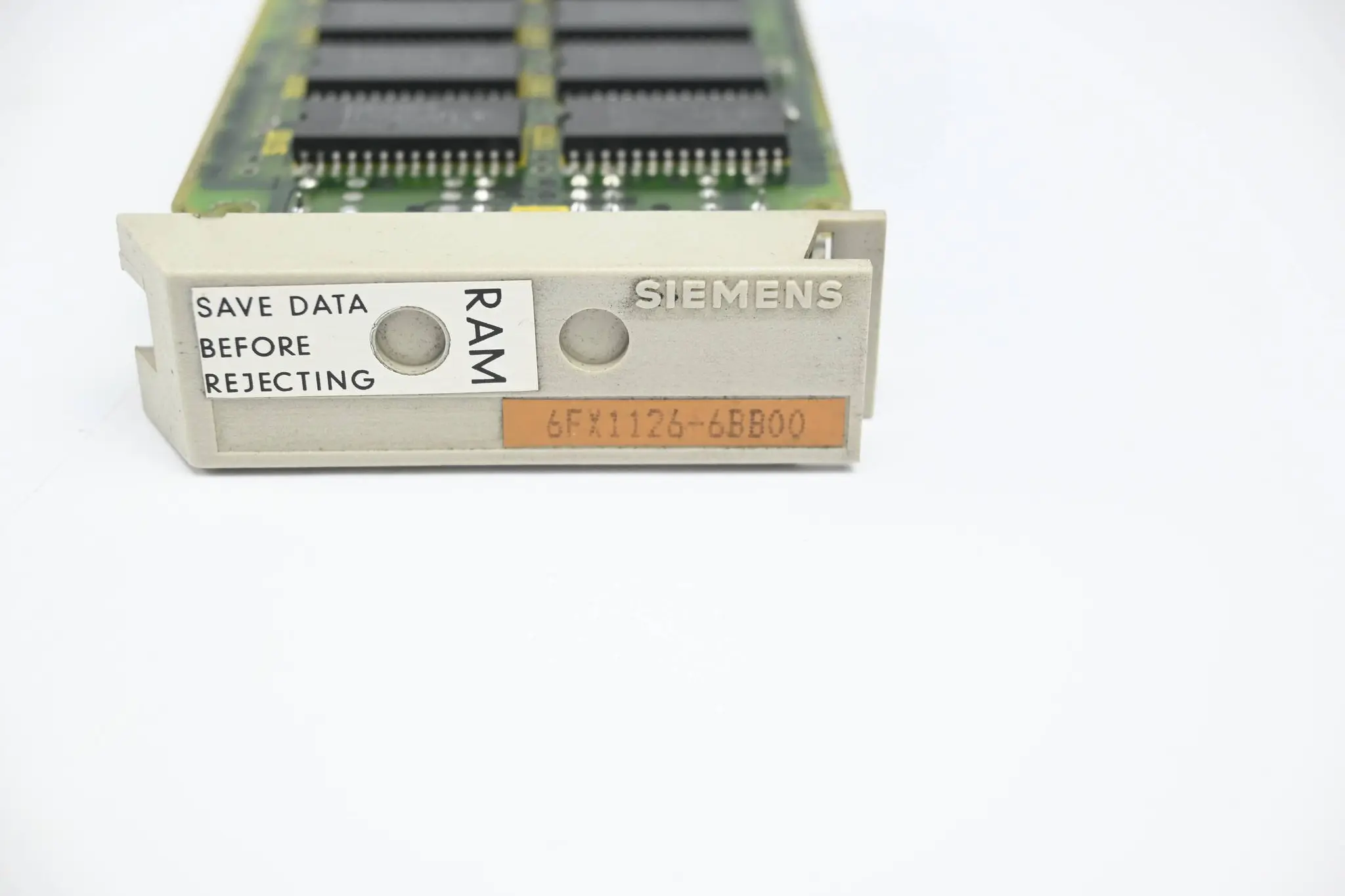 Produktfoto 1 von Siemens Sinumerik 800 Speichermodul 64KB RAM 6FX1126-6BB00 ( 6FX1 126-6BB00 )