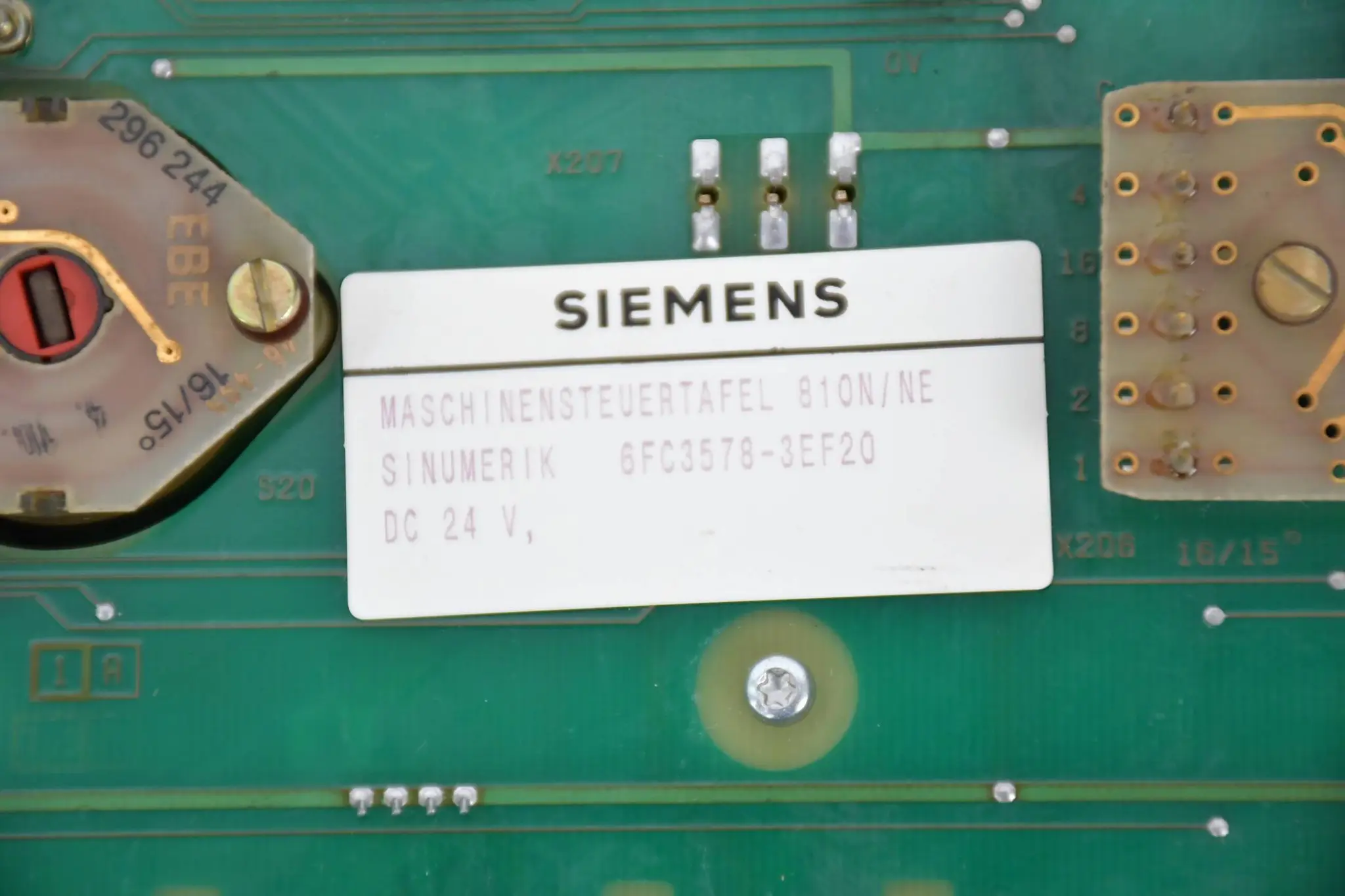 Produktfoto 1 von Siemens Sinumerik Maschinensteuertafel 810N/NE 6FC3578-3EF20 ( 6FC3 578-3EF20 )