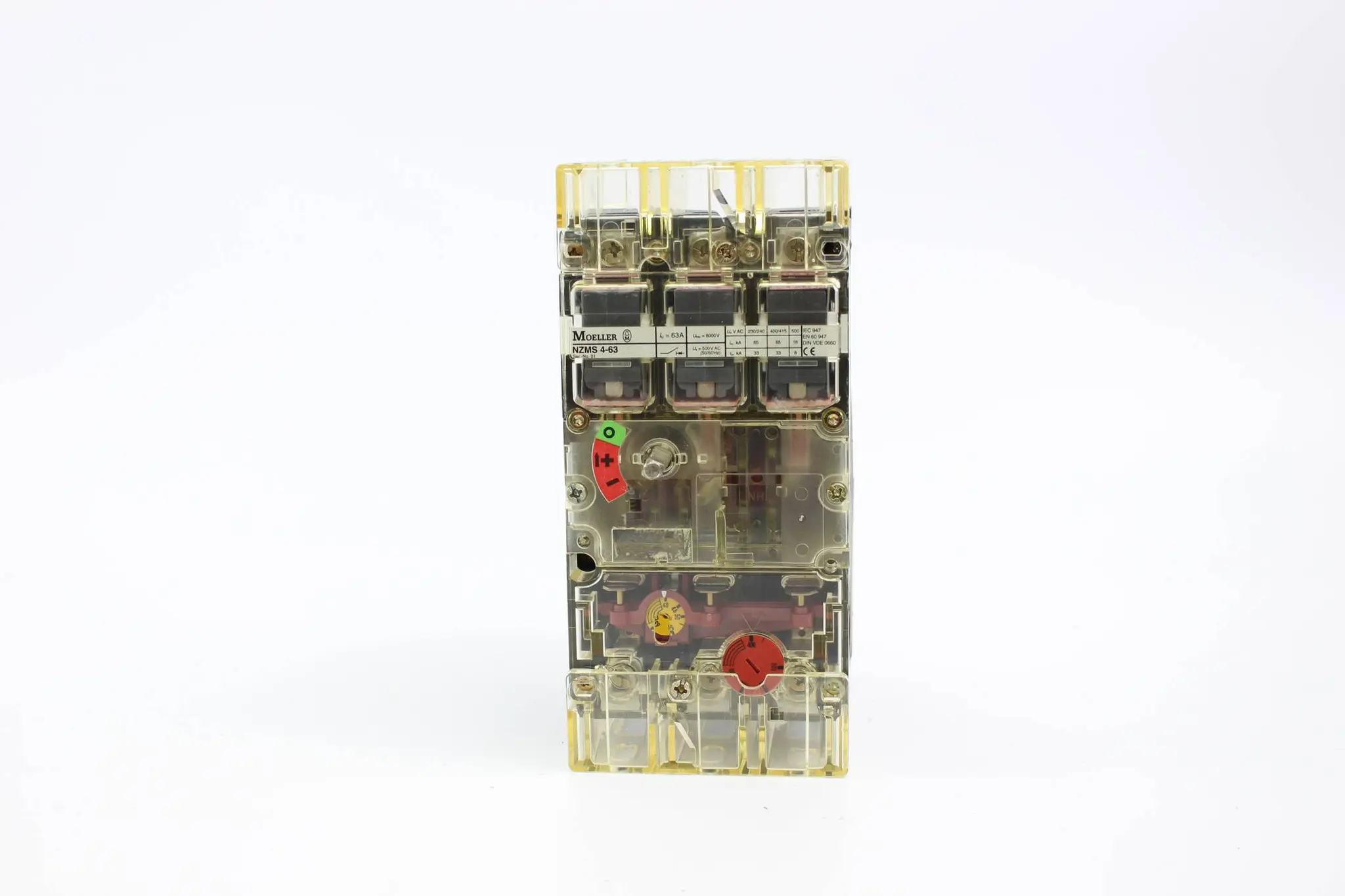Produktfoto 1 von Moeller Leistungsschalter 63A 8000V 500VAC 60/60Hz NZMS 4-63 ( NZMS4-63 )