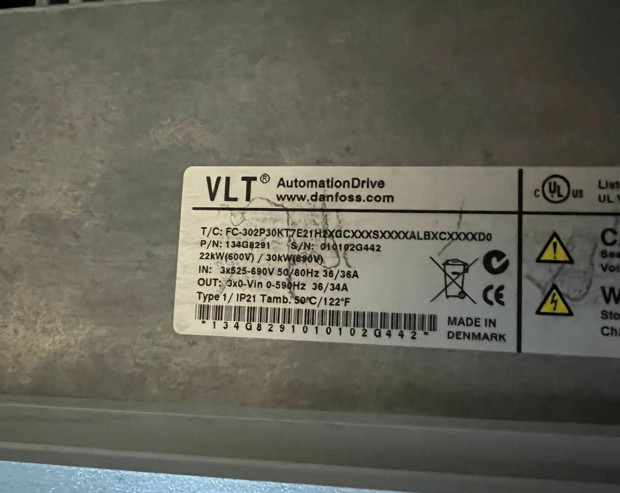 Produktfoto 1 von Danfoss VLT AutomationDrive FC-302P30KT7E21H2XGCXXXSXXXXALBXCXXXXD0 ( 134G8291 )