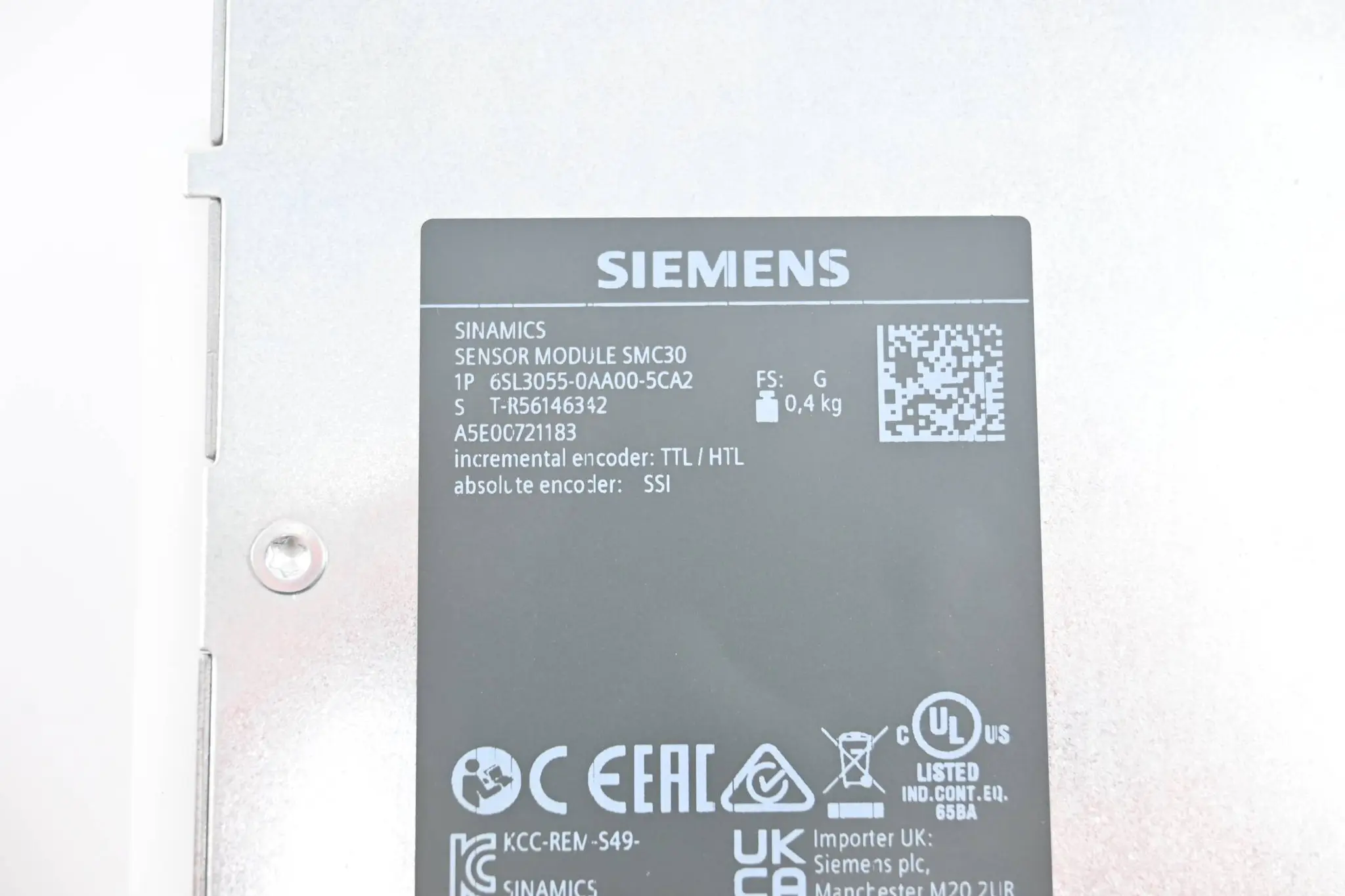 Produktfoto 1 von Siemens Sinamics Sensor Module SMC30 6SL3055-0AA00-5CA2 ( 6SL3 055-0AA00-5CA2 )