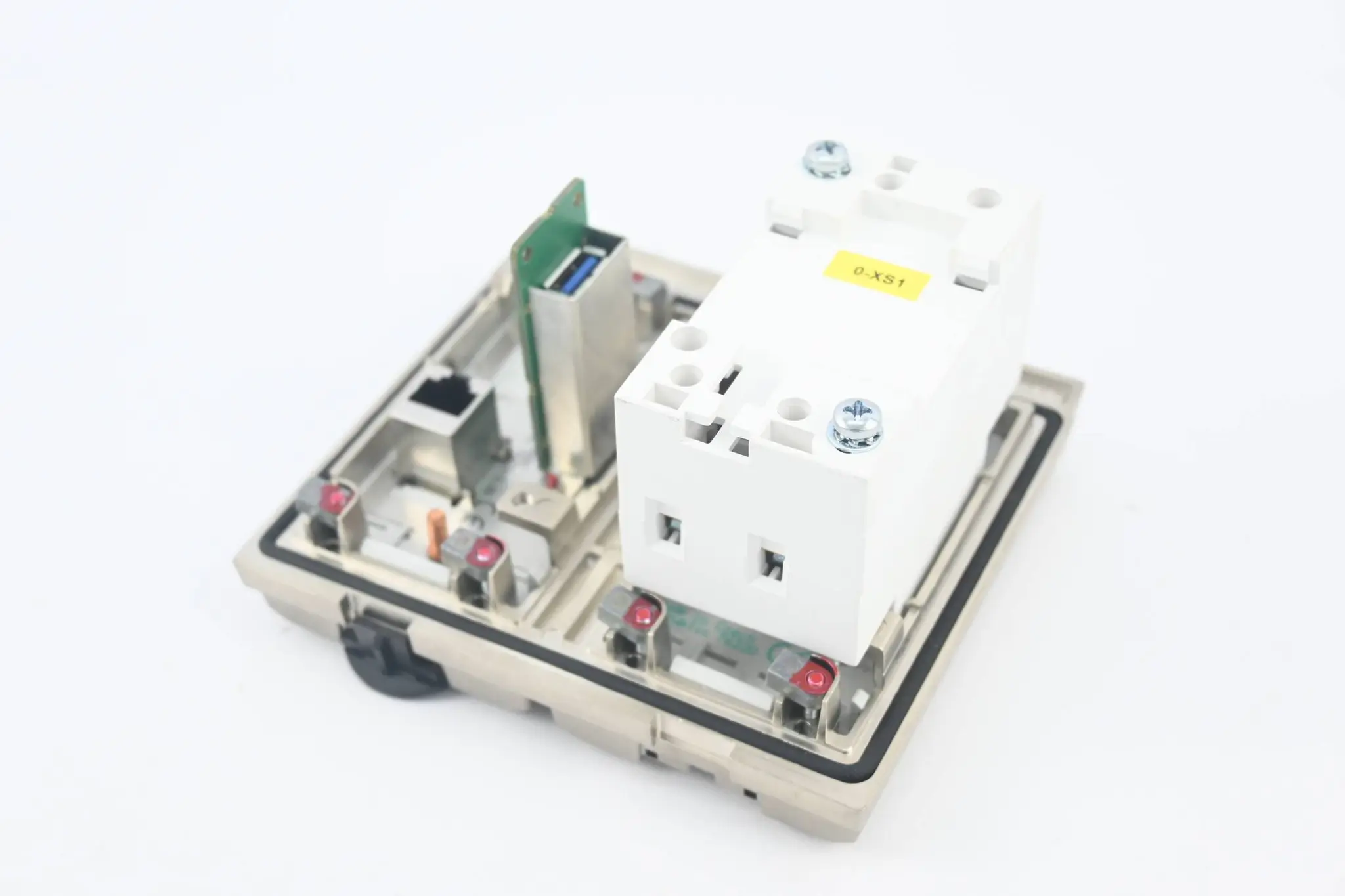Produktfoto 1 von Murr Elektronik Einbaurahmen mit Modlink und Steckdose 4000-68000-1310000