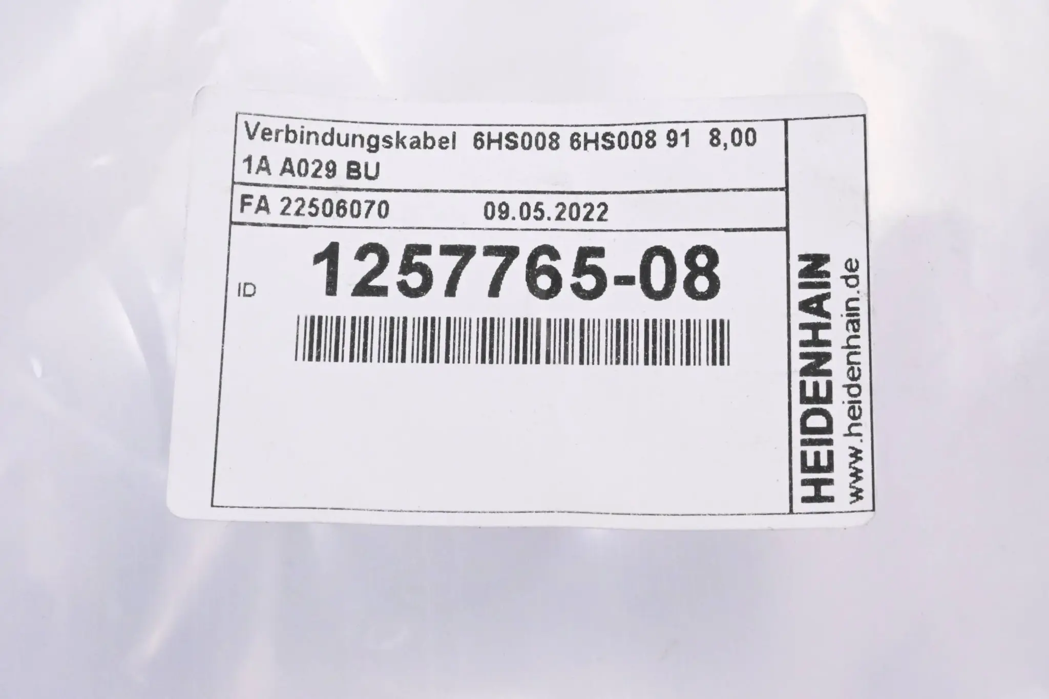 Produktfoto 1 von Heidenhain Verbindungskabel 1257765-08 ( 8m )