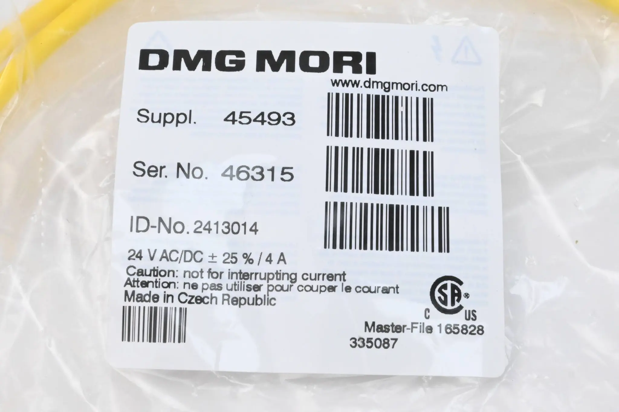 Produktfoto 1 von DMG Mori Kabel 45493 ( 2413014 ) Master-File 165828 335087