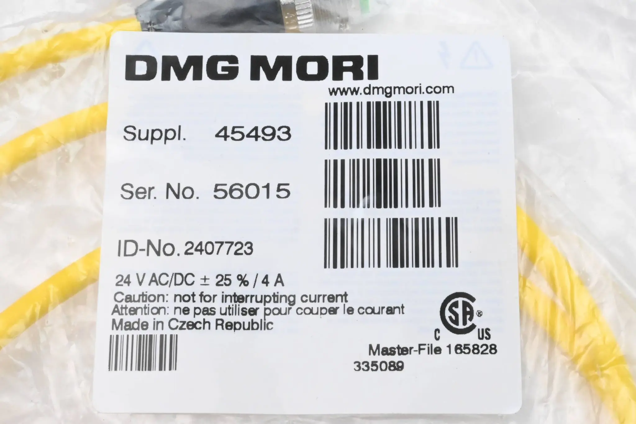 Produktfoto 1 von DMG Mori Kabel 45493 ( 2407723 ) Master-File 165828 335089
