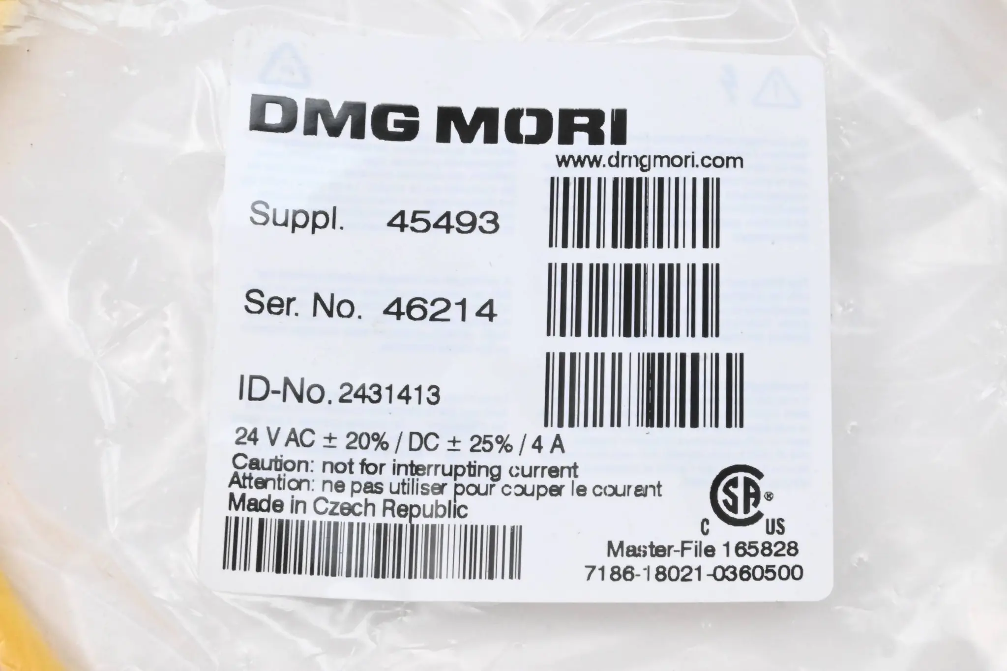 Produktfoto 1 von DMG Mori Kabel 45493 ( 2431413 ) 7186-18021-0360500