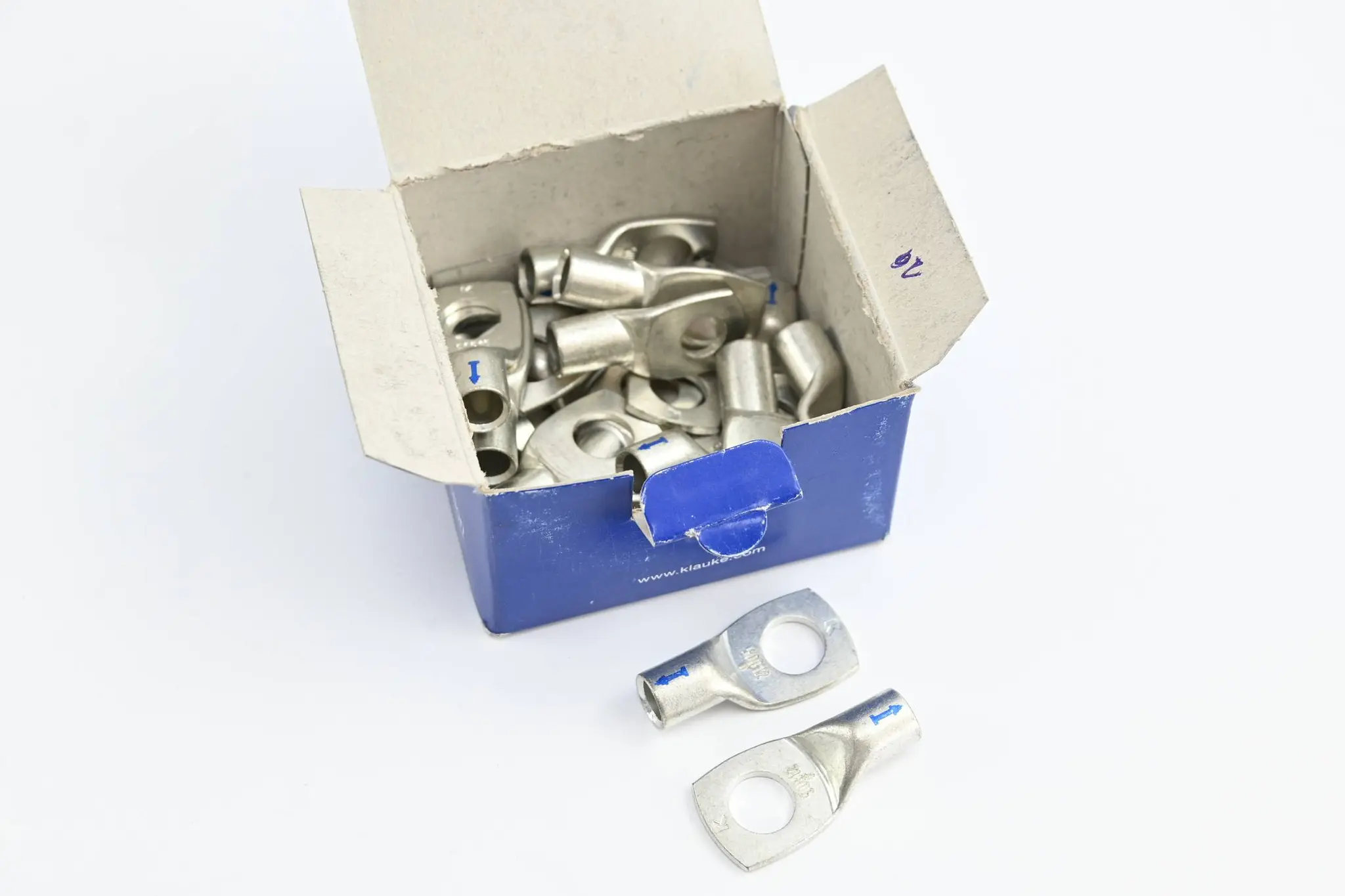 Produktfoto 1 von Klauke 20 Stück Rohrkabelschuh verzinkt 50QMM M10 ( 50B12 )