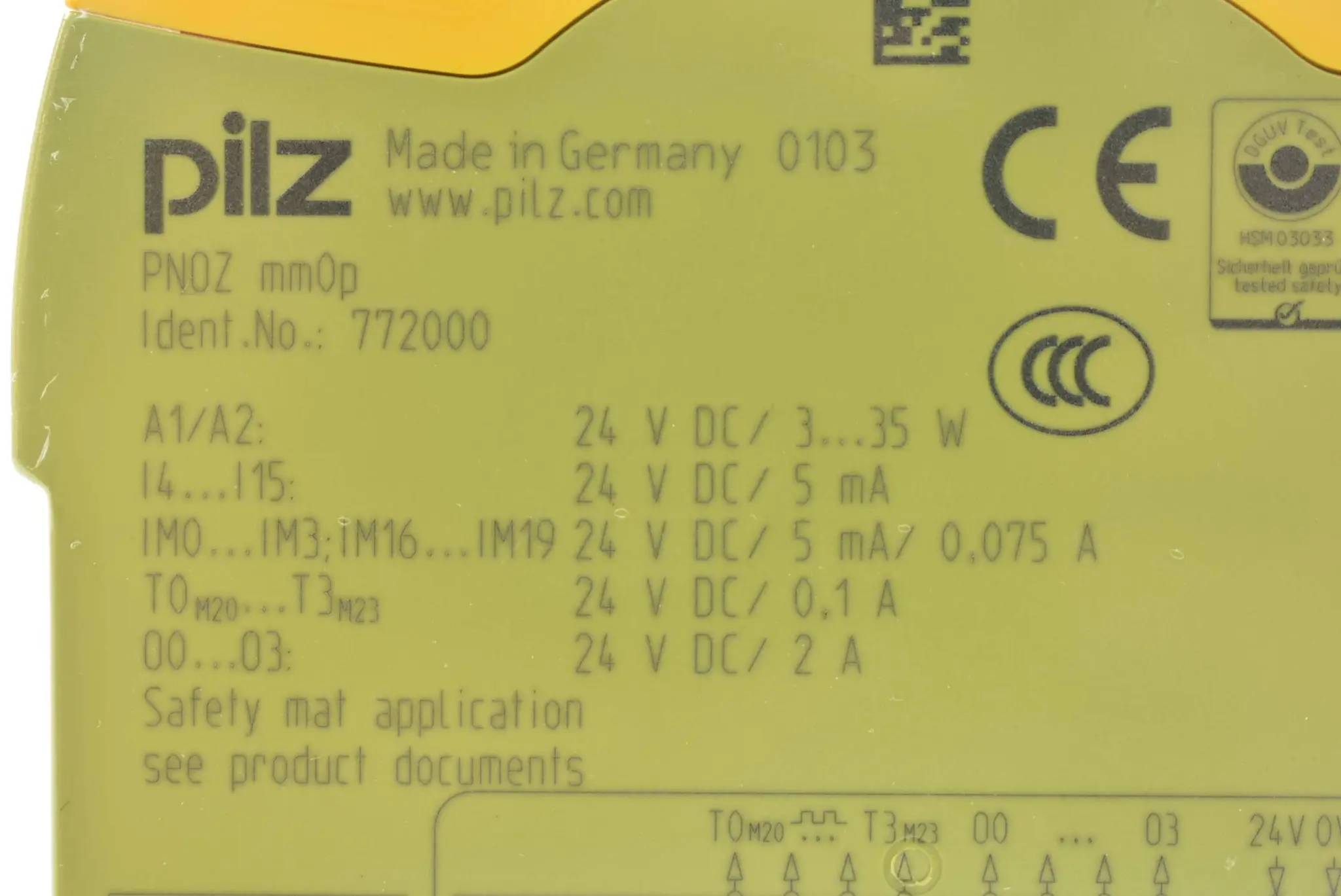 Produktfoto 1 von Pilz Sicherheitssteuerung PNOZ mm0p ( 772000 )